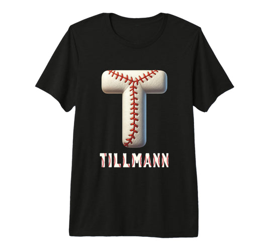 Baseball Home Run Salih Initial Letter T-Shirt - Minimalist Print Unisex - T-Shirt, Sweatshirt, Hoodie