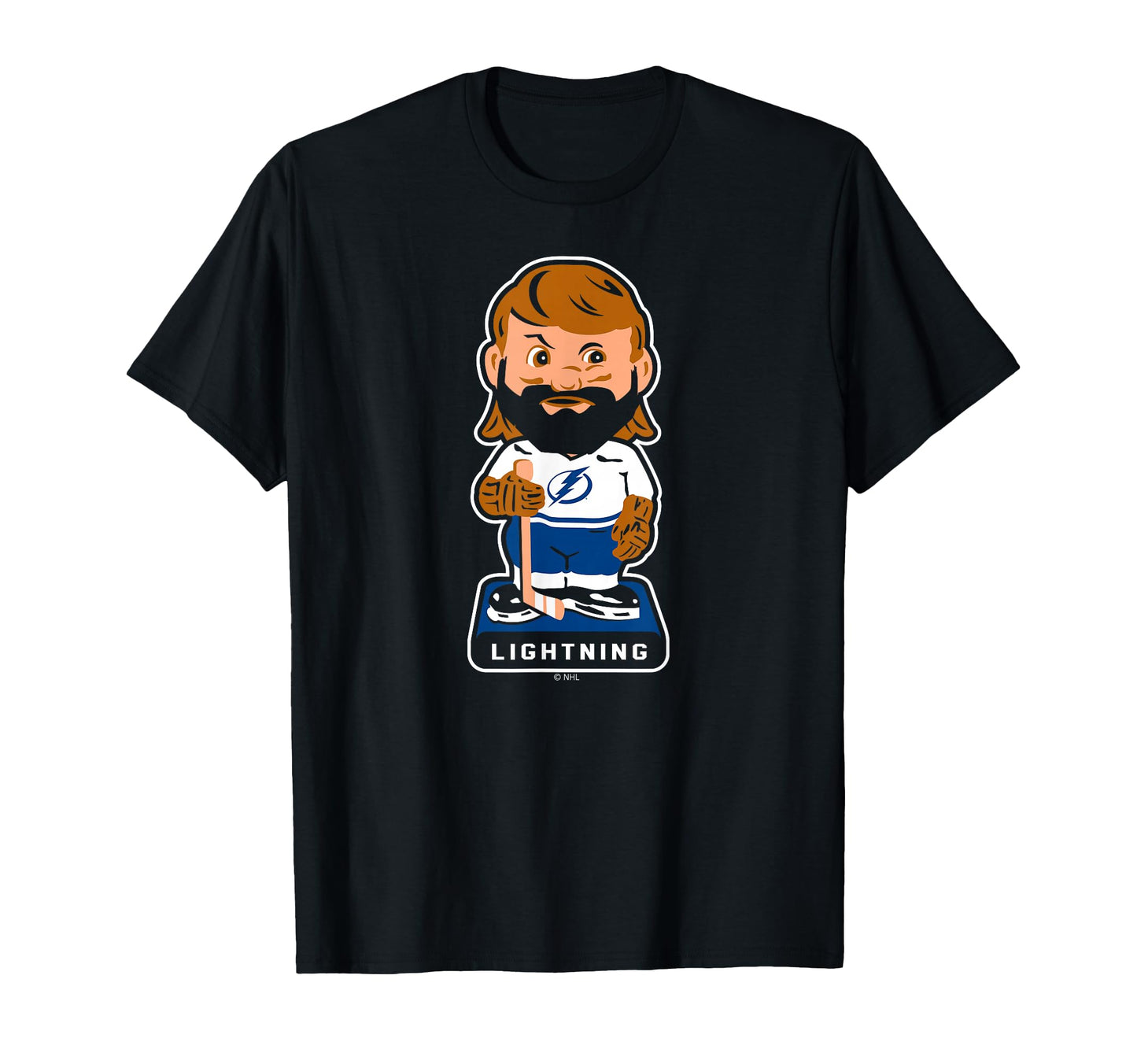 Tampa Bay Lightning Bobblehead Black T-Shirt - Streetwear Style for Adults - T-Shirt, Sweatshirt, Hoodie