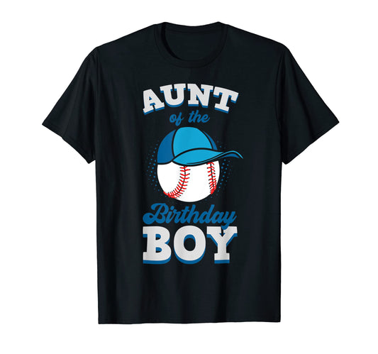 Aunt Birthday Baseball Theme Family T-Shirt - Graphic Print for Adults - T-Shirt, Sweatshirt, Hoodie
