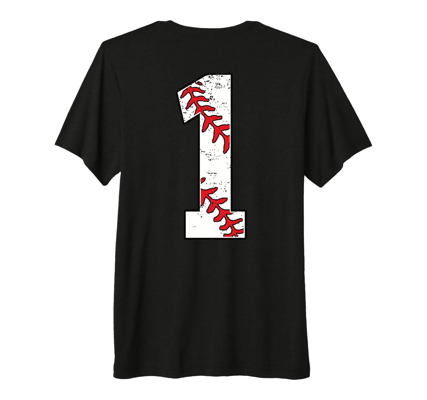 Number 1 Baseball Jersey Number 1 T-Shirt - Custom Art Print for Adults - T-Shirt, Sweatshirt, Hoodie