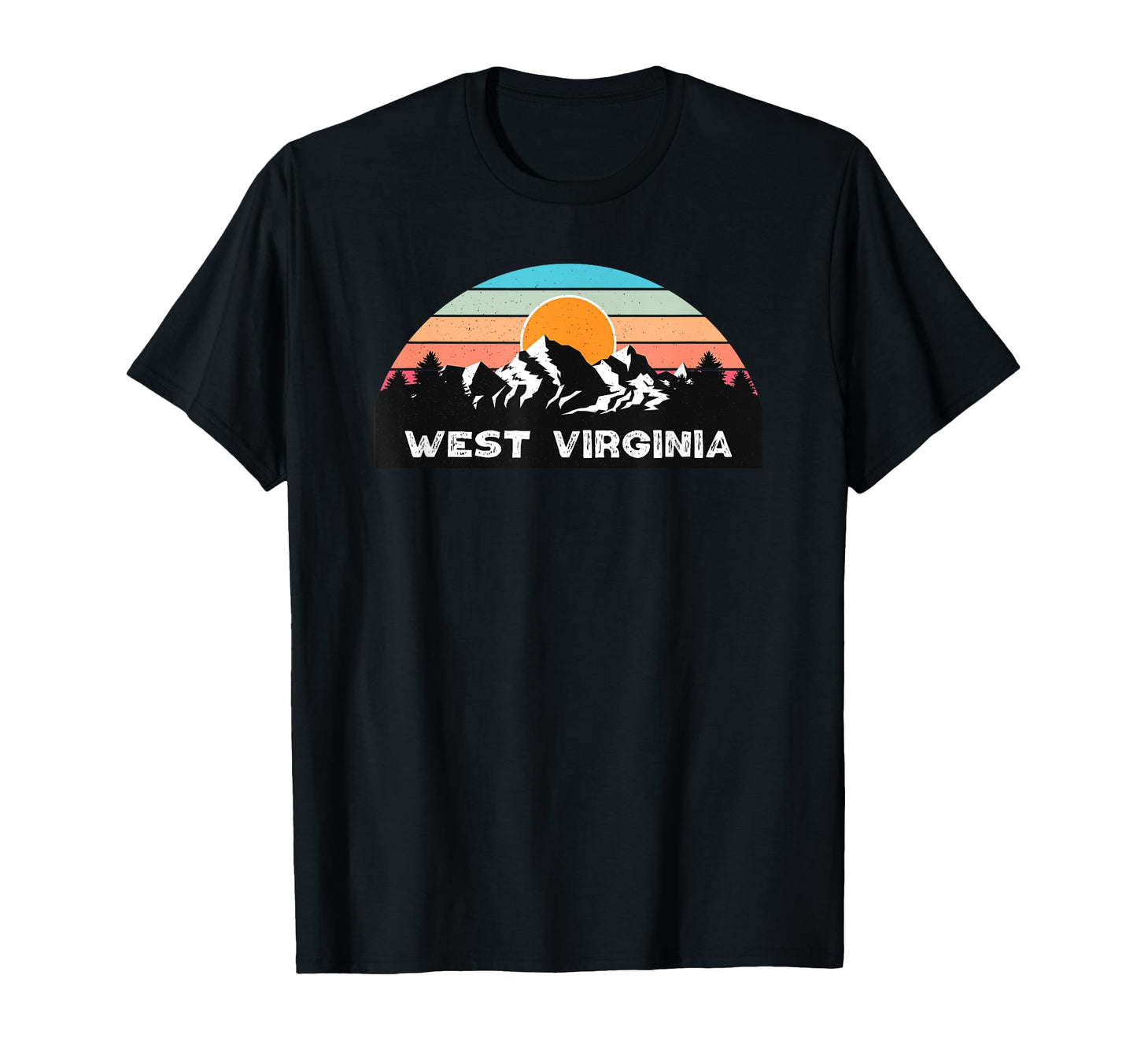 West Virginia Sunset Mountain Lovers T-Shirt - Custom Art Print for Adults - T-Shirt, Sweatshirt, Hoodie