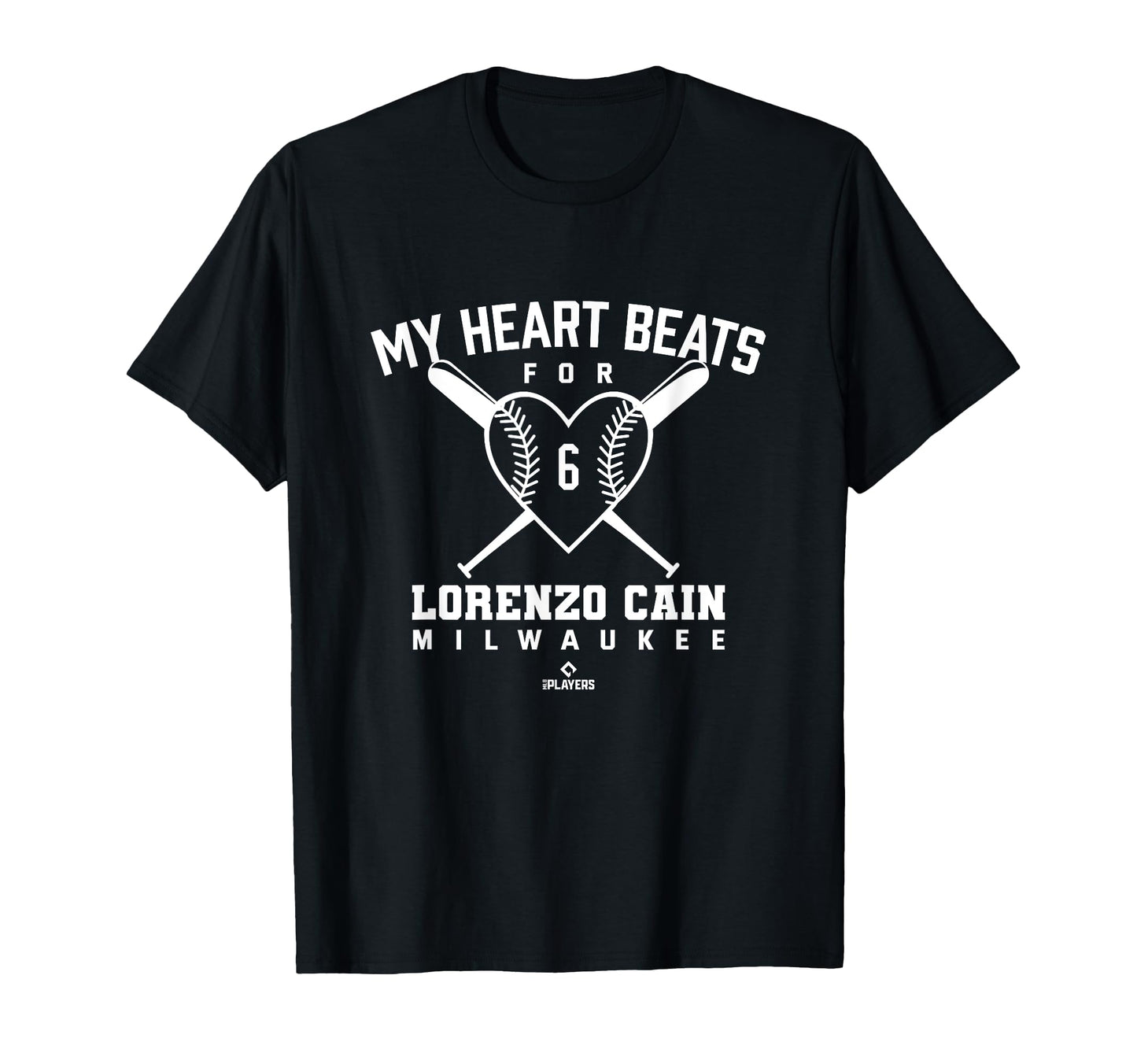 My Heart Beats Lorenzo Cain Valentines T-Shirt - Unique Graphic Men Women - T-Shirt, Sweatshirt, Hoodie