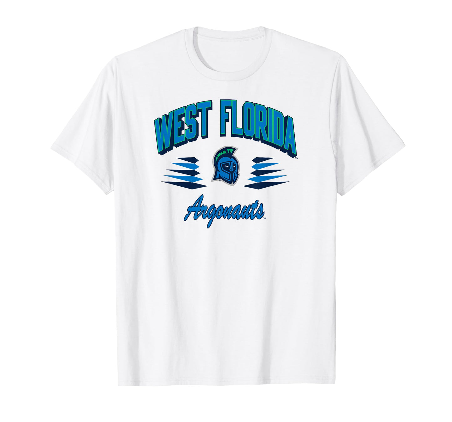 West Florida Argonauts Diamond White T-Shirt - Graphic Print for Adults - T-Shirt, Sweatshirt, Hoodie