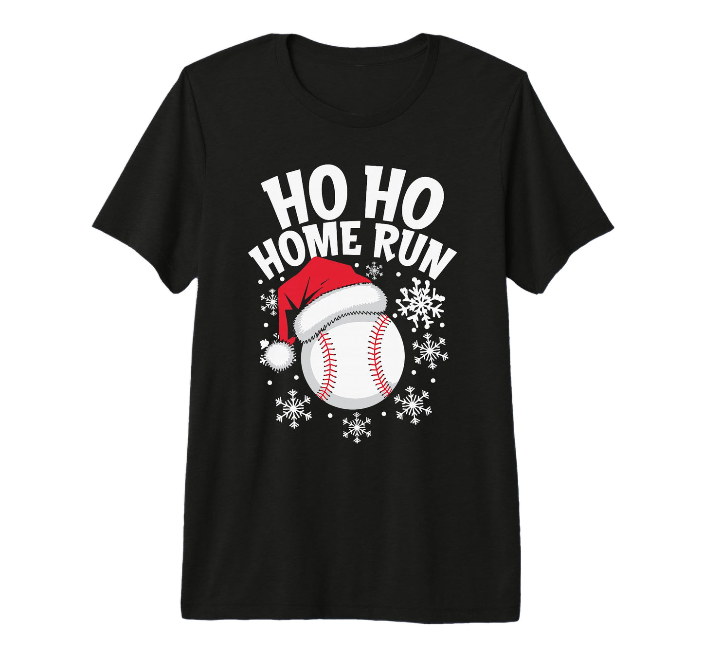 Ho Ho Home Run Tri Blend T-Shirt - Minimalist Print Unisex - T-Shirt, Sweatshirt, Hoodie