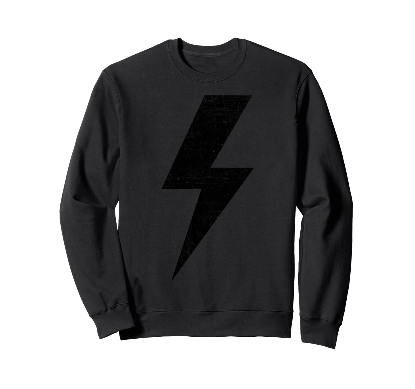 Bolt Lightning Black Team Sweatshirt - Trendy Graphic Unisex - T-Shirt, Sweatshirt, Hoodie