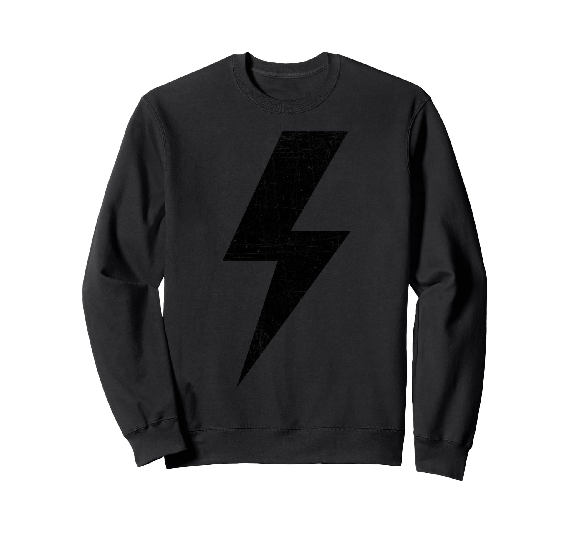 Bolt Lightning Black Team Sweatshirt - Trendy Graphic Unisex - T-Shirt, Sweatshirt, Hoodie