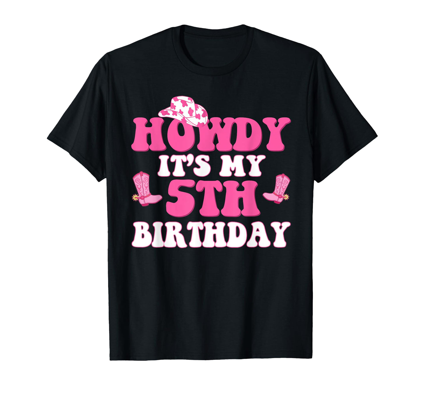 5Th Birthday Outfit Cowgirl Western T-Shirt - Unique Graphic Men Women - T-Shirt, Sweatshirt, Hoodie