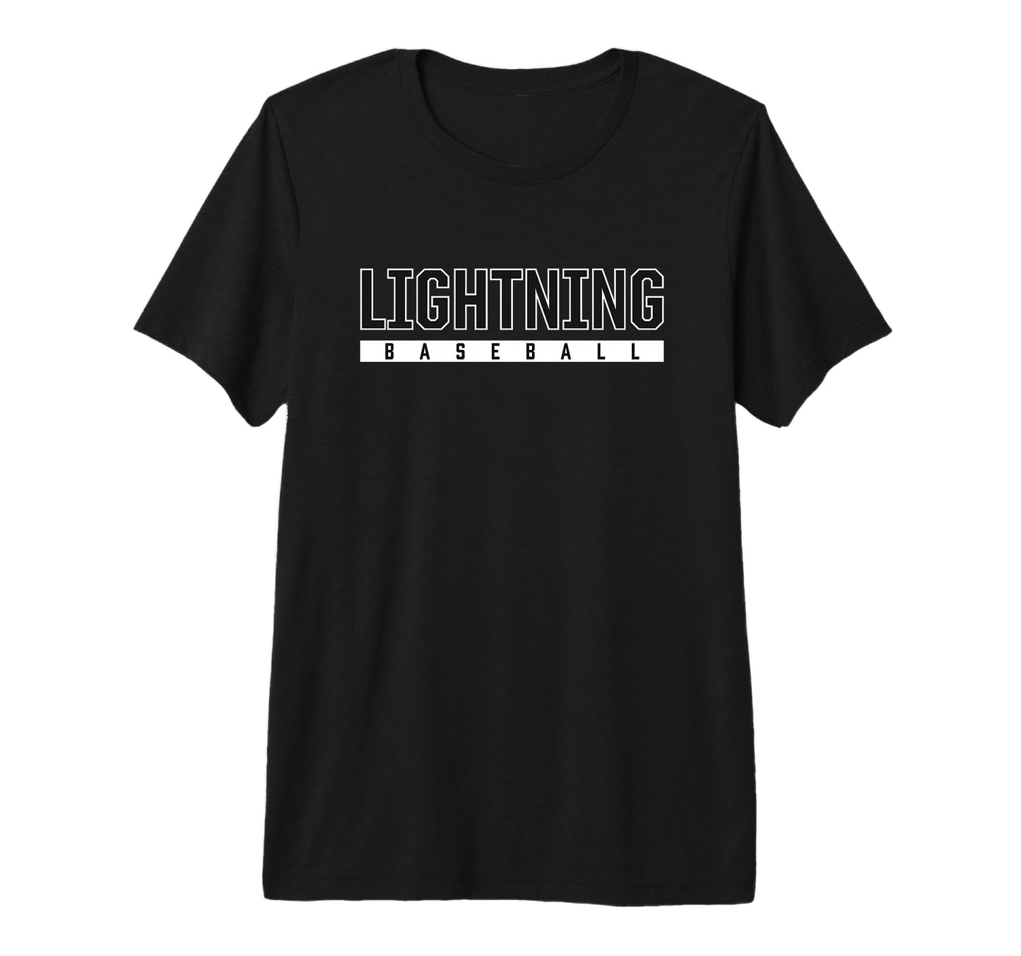 Lightning Lapeer High School Baseball Tri T-Shirt - Novelty Apparel Unisex - T-Shirt, Sweatshirt, Hoodie