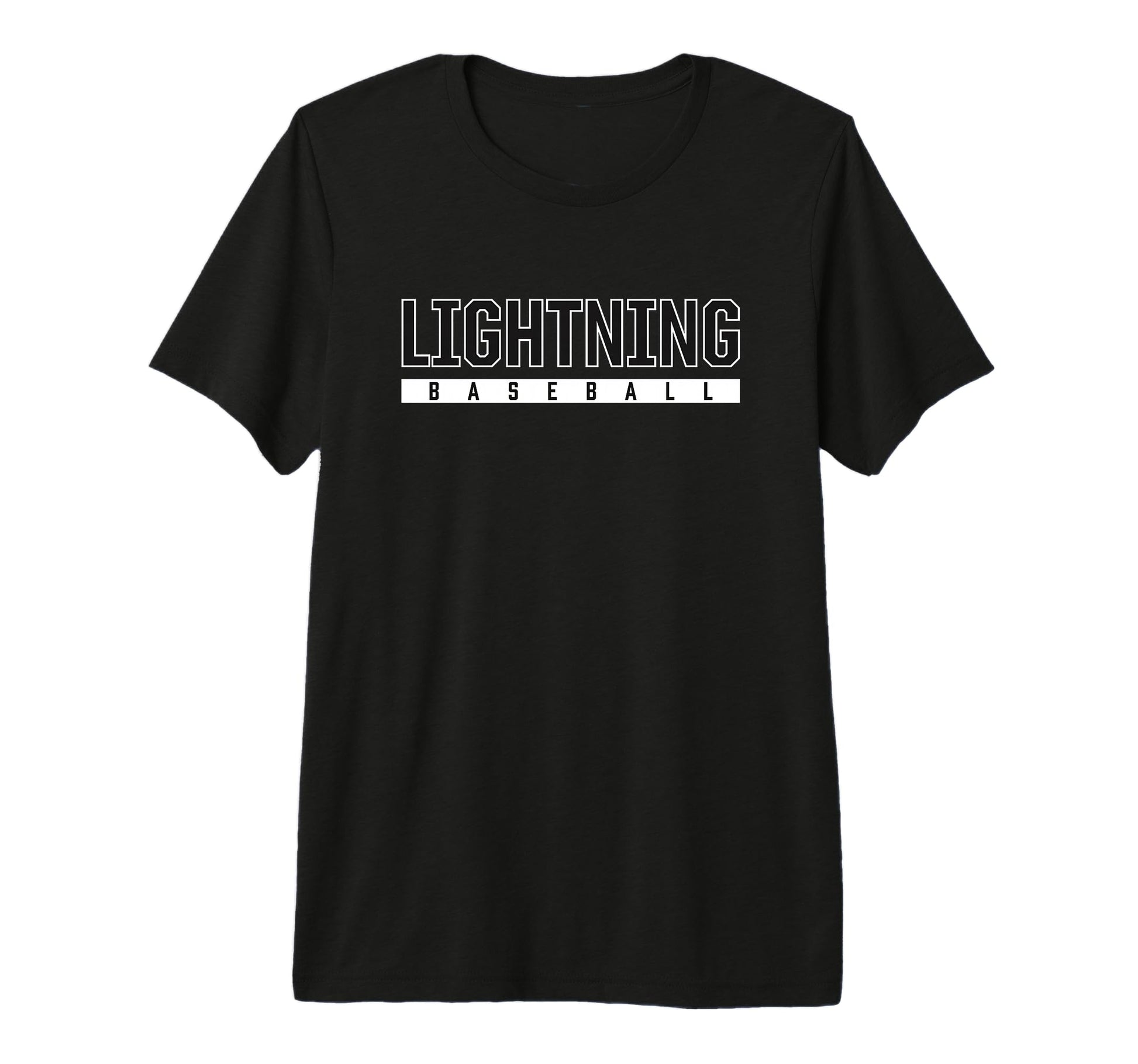 Lightning Lapeer High School Baseball Tri T-Shirt - Novelty Apparel Unisex - T-Shirt, Sweatshirt, Hoodie