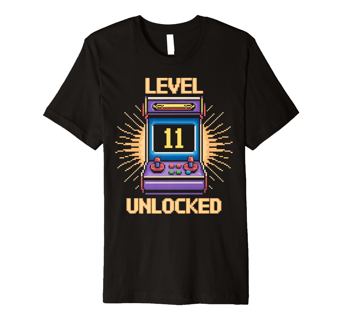 Level 11 Unlock Birthday Gamer 11 Year T-Shirt - Novelty Apparel Men Women - T-Shirt, Sweatshirt, Hoodie
