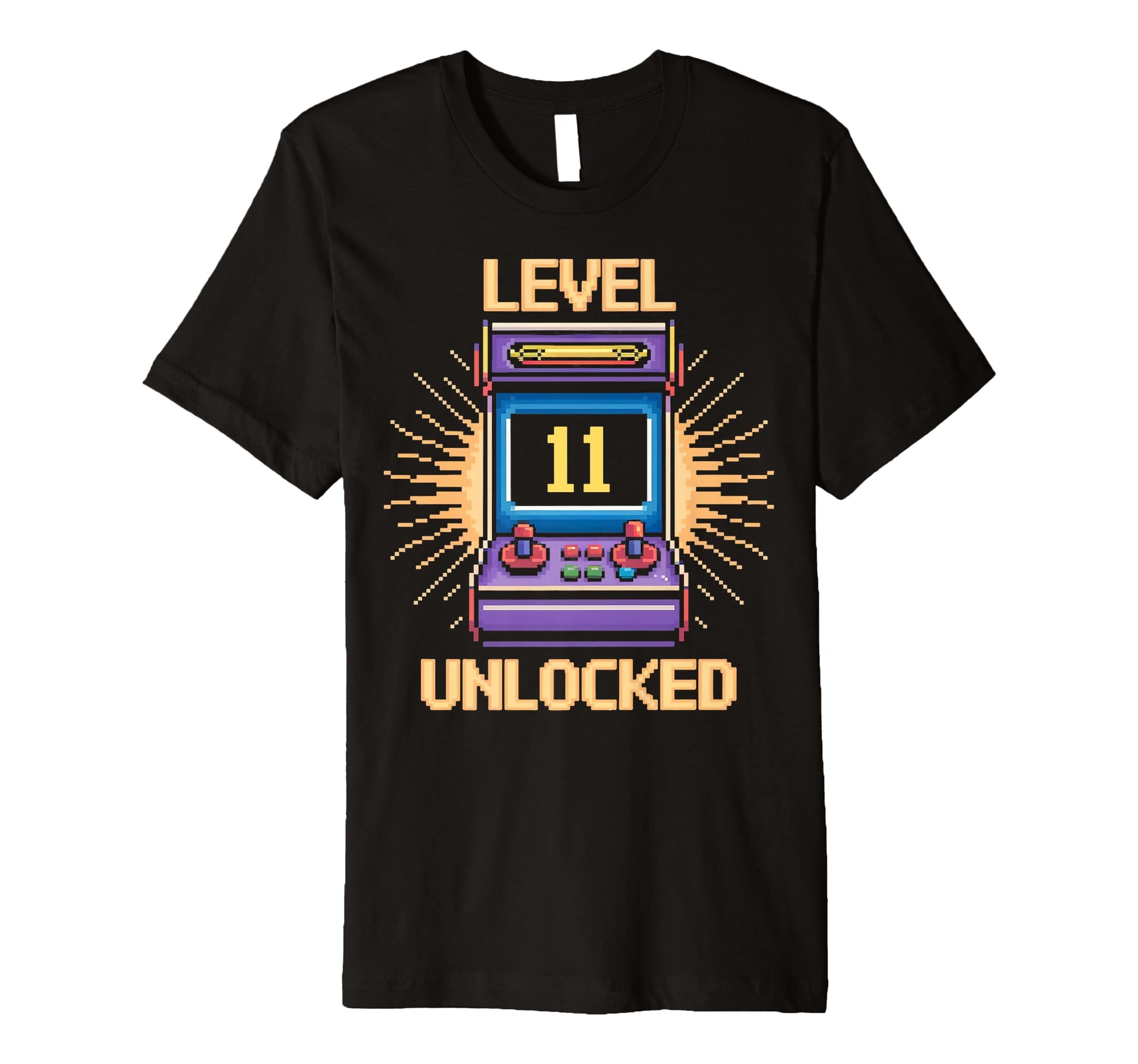 Level 11 Unlock Birthday Gamer 11 Year T-Shirt - Novelty Apparel Men Women - T-Shirt, Sweatshirt, Hoodie