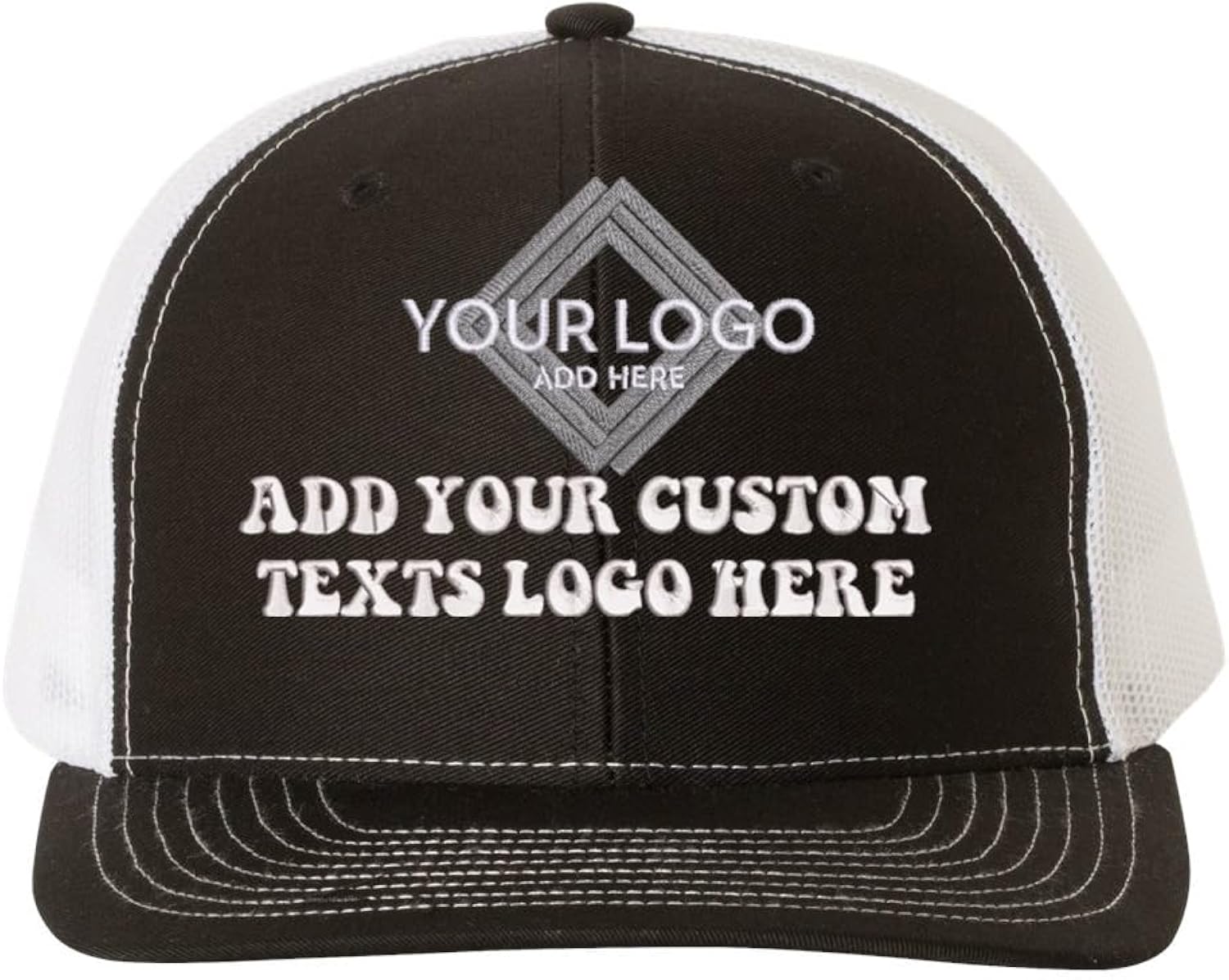 Richardson 112 Custom Embroidery Add Logo Texts - Adult & Kids T-Shirts, Sweatshirts & Hoodies apparel design preview 1