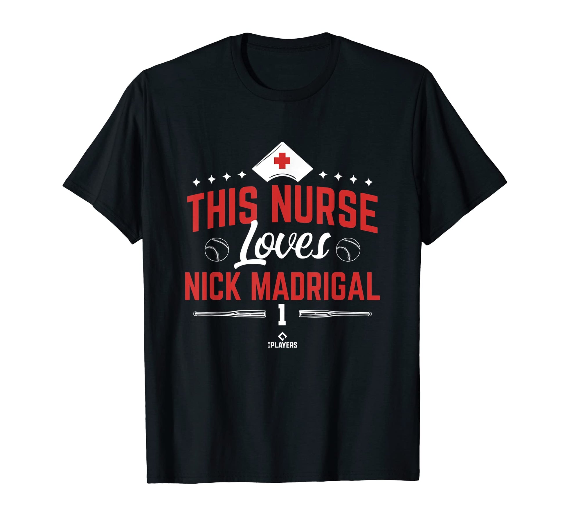 This Nurse Loves Nick Madrigal Baseball Fan T-Shirt - Graphic Print Unisex - T-Shirt, Sweatshirt, Hoodie