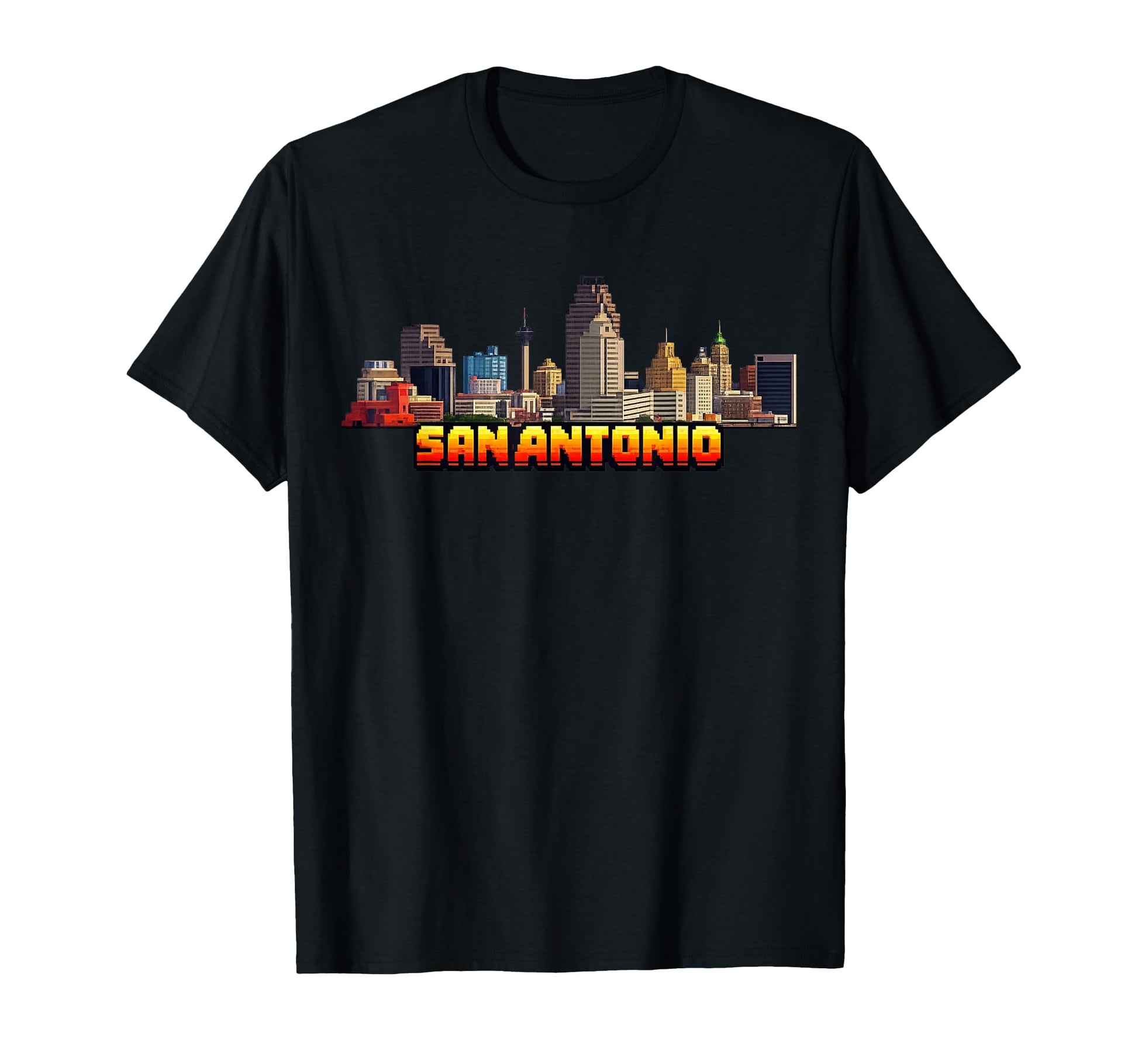 San Antonio 8 Bit Video Arcade Gamer T-Shirt - Aesthetic Graphic Men Women - T-Shirt, Sweatshirt, Hoodie