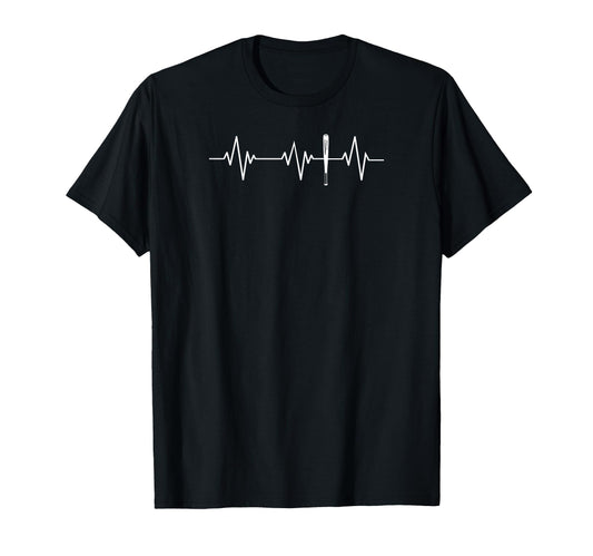 Baseball Bat Heartbeat Game Player Lover T-Shirt - Unique Graphic Unisex - T-Shirt, Sweatshirt, Hoodie