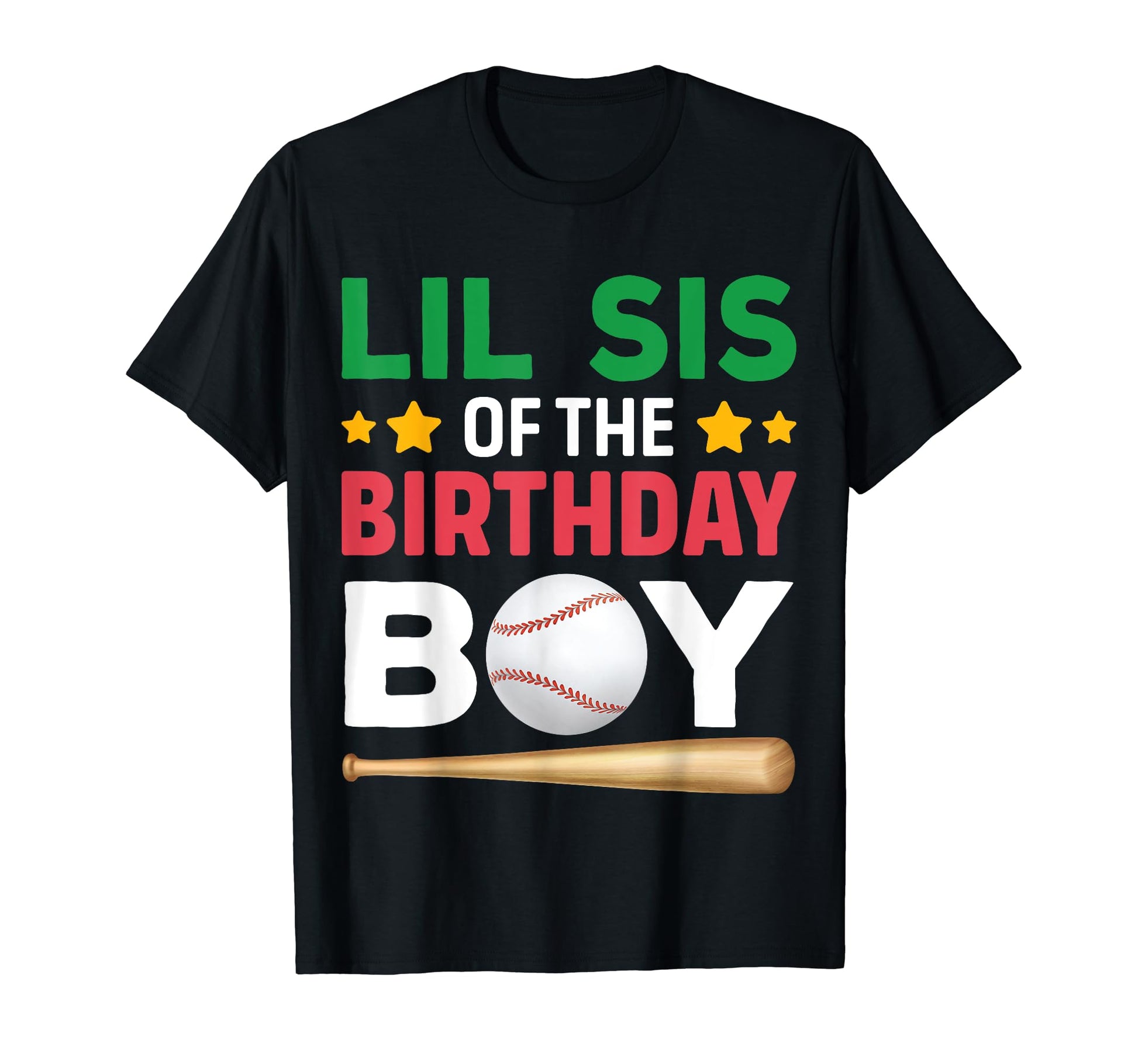 Lil Sis Birthday Baseball Bday Party T-Shirt - Trendy Graphic for Adults - T-Shirt, Sweatshirt, Hoodie