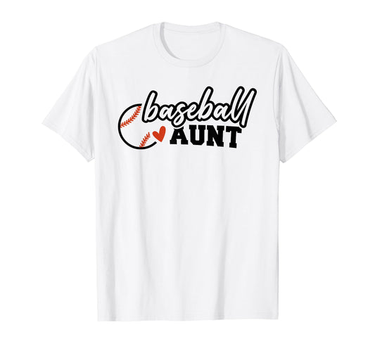 Baseball Aunt Funny Leopard Baseball T-Shirt - Novelty Apparel for Adults - T-Shirt, Sweatshirt, Hoodie