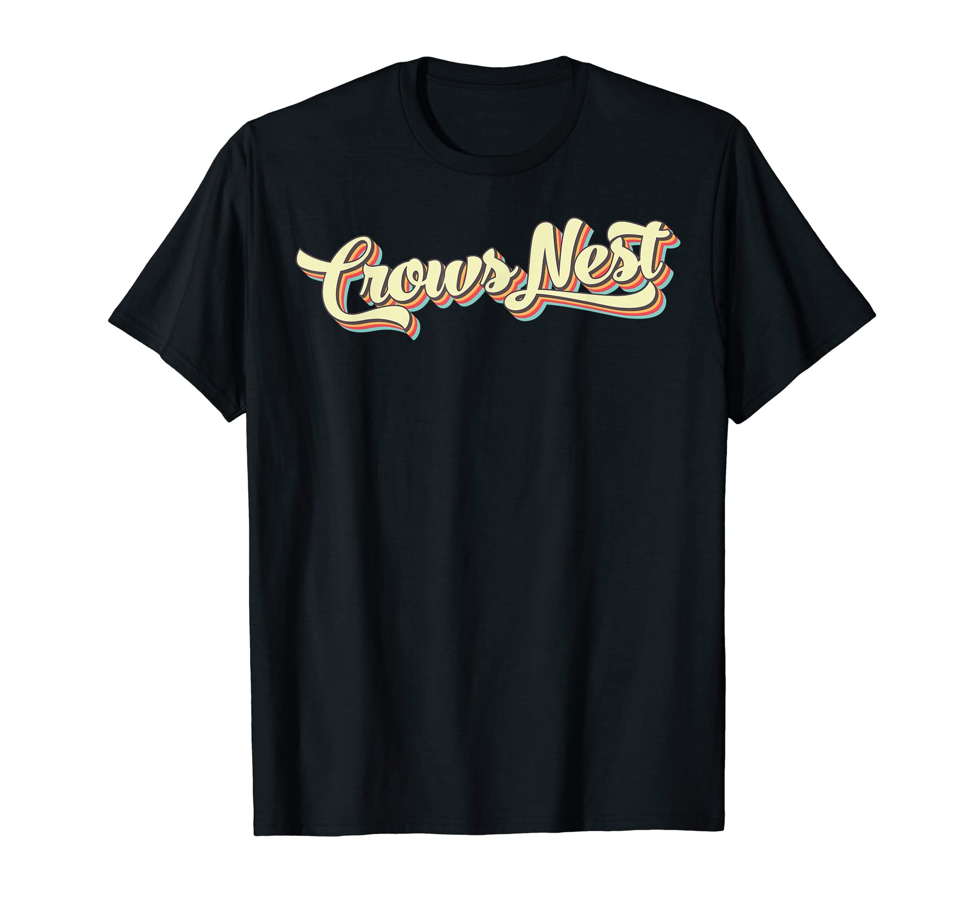 Crows Nest Art Baseball Font T-Shirt - Fun Novelty Design Men Women - T-Shirt, Sweatshirt, Hoodie