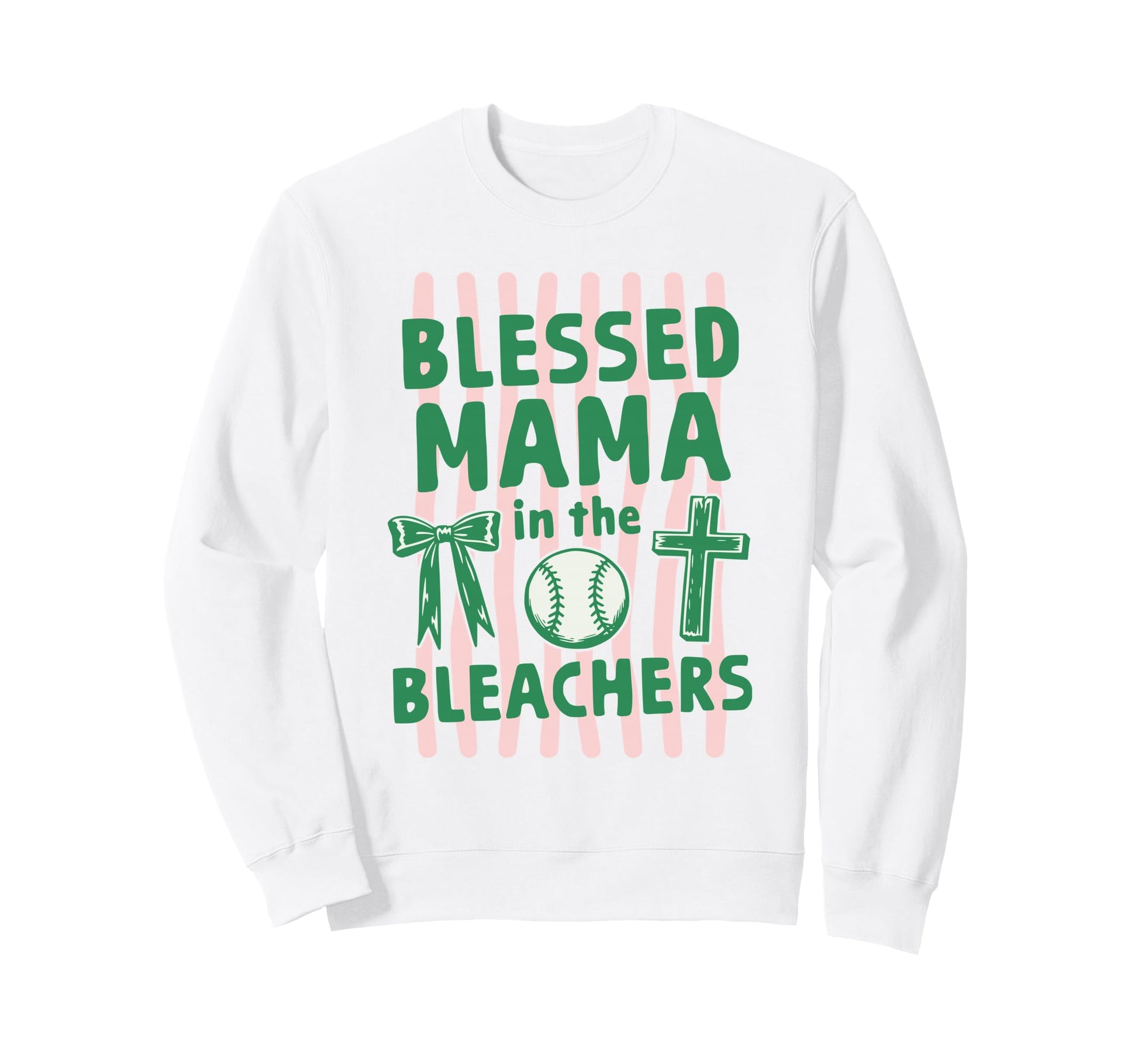 Christian Blessed Mama Bleachers Sweatshirt - Trendy Graphic for Adults - T-Shirt, Sweatshirt, Hoodie
