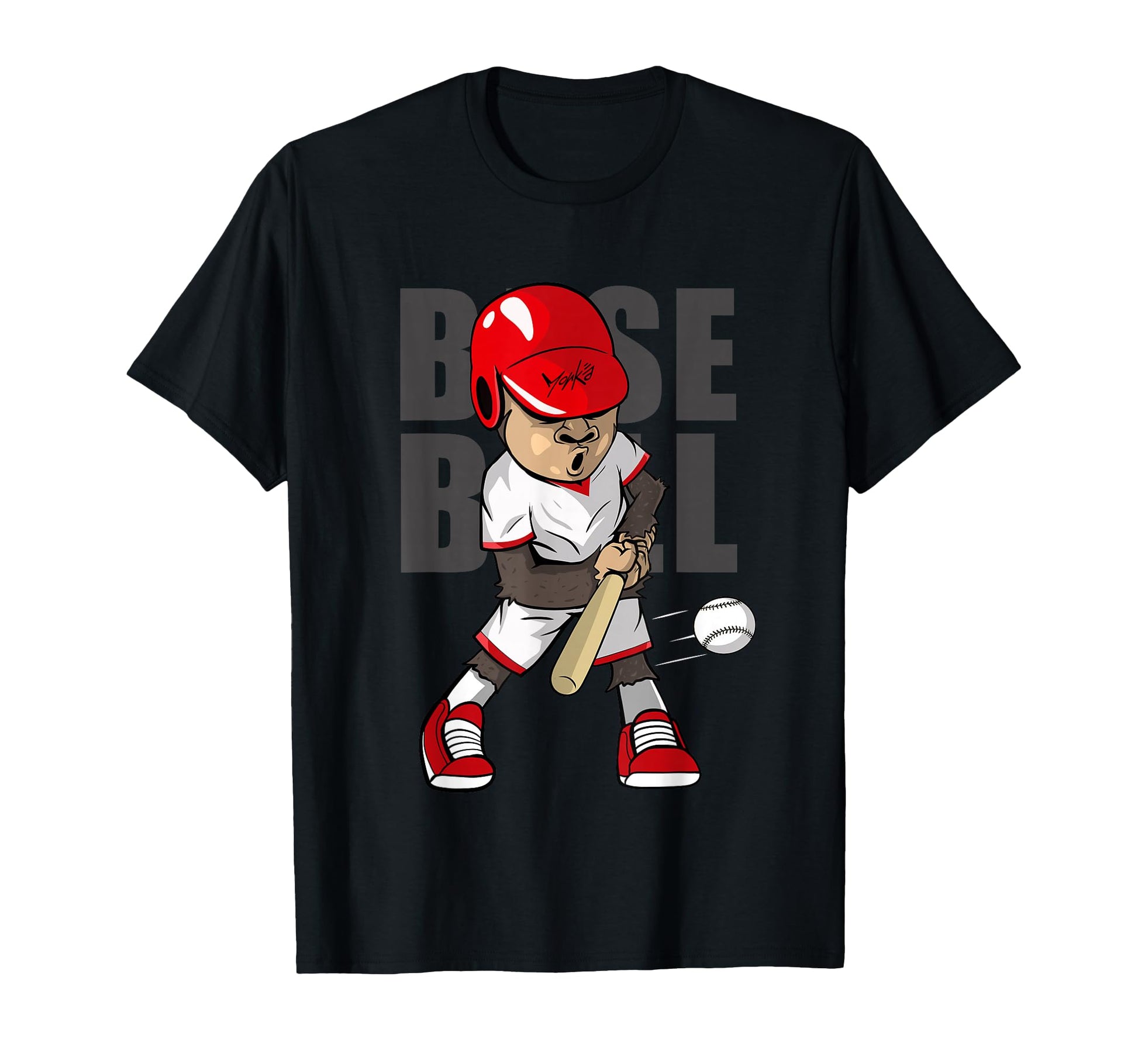 Monk Baseball Monkey Batter T-Shirt - Aesthetic Graphic Unisex - T-Shirt, Sweatshirt, Hoodie