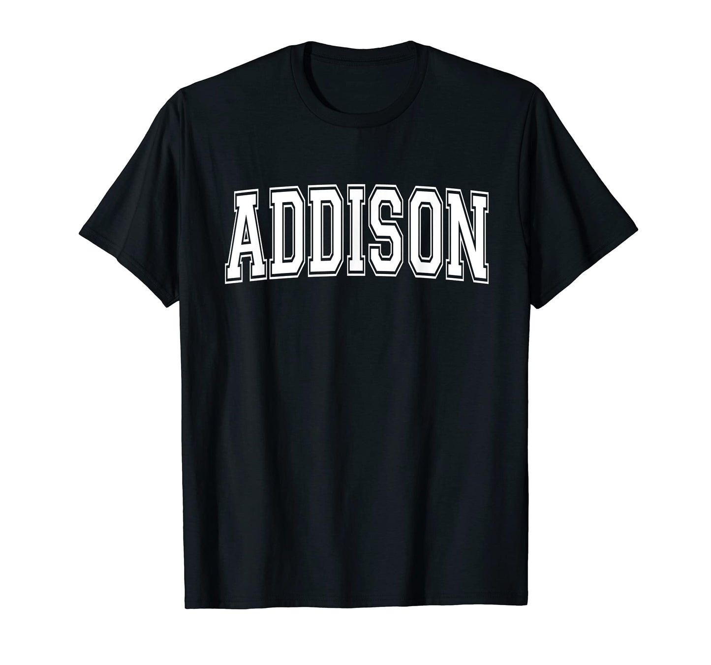 Addison Tx Texas Usa Sports Varsity T-Shirt - Minimalist Print Men Women - T-Shirt, Sweatshirt, Hoodie