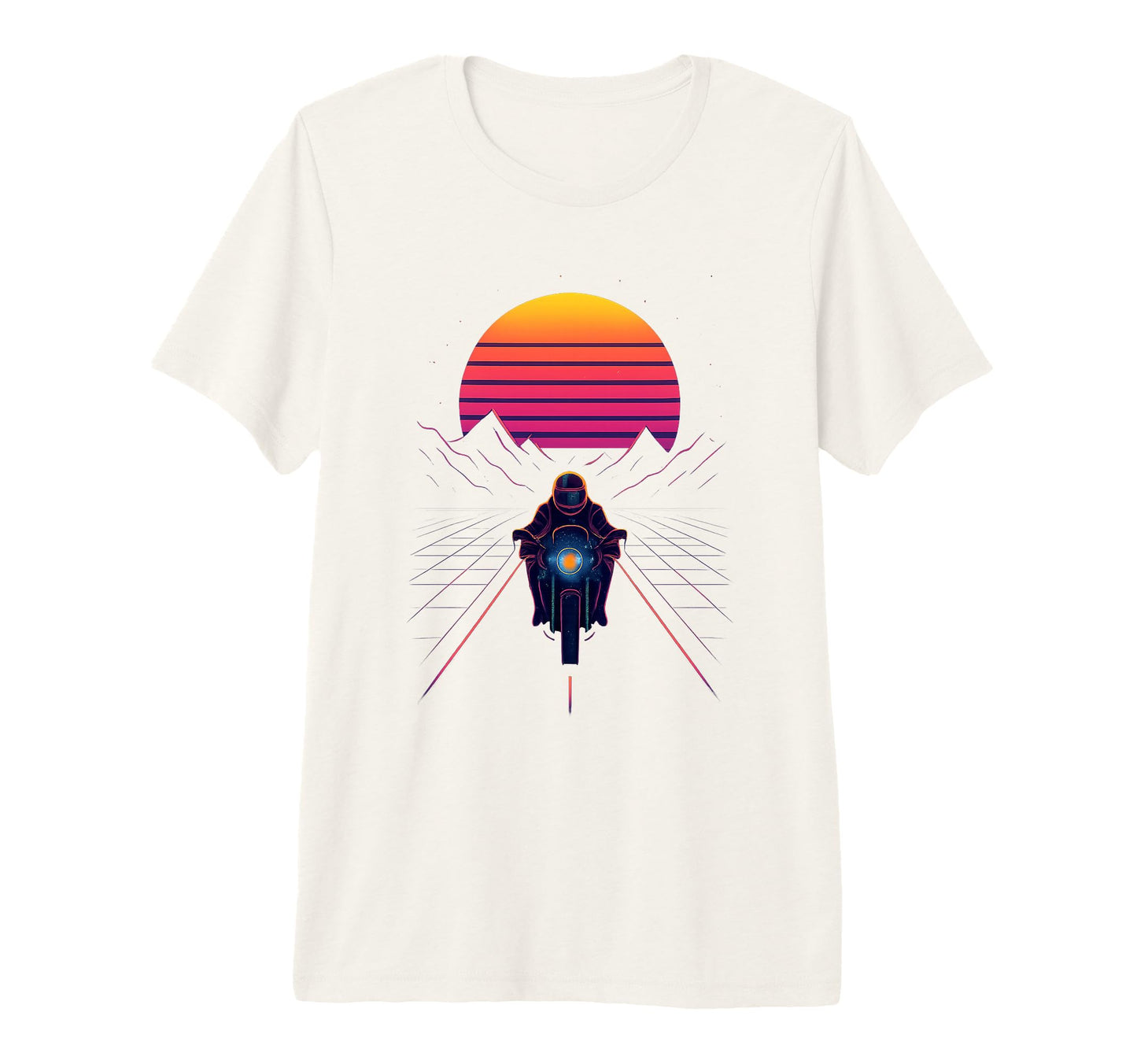 80S Synthwave Tri Blend T-Shirt - Trendy Graphic Unisex - T-Shirt, Sweatshirt, Hoodie