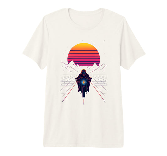 80S Synthwave Tri Blend T-Shirt - Trendy Graphic Unisex - T-Shirt, Sweatshirt, Hoodie