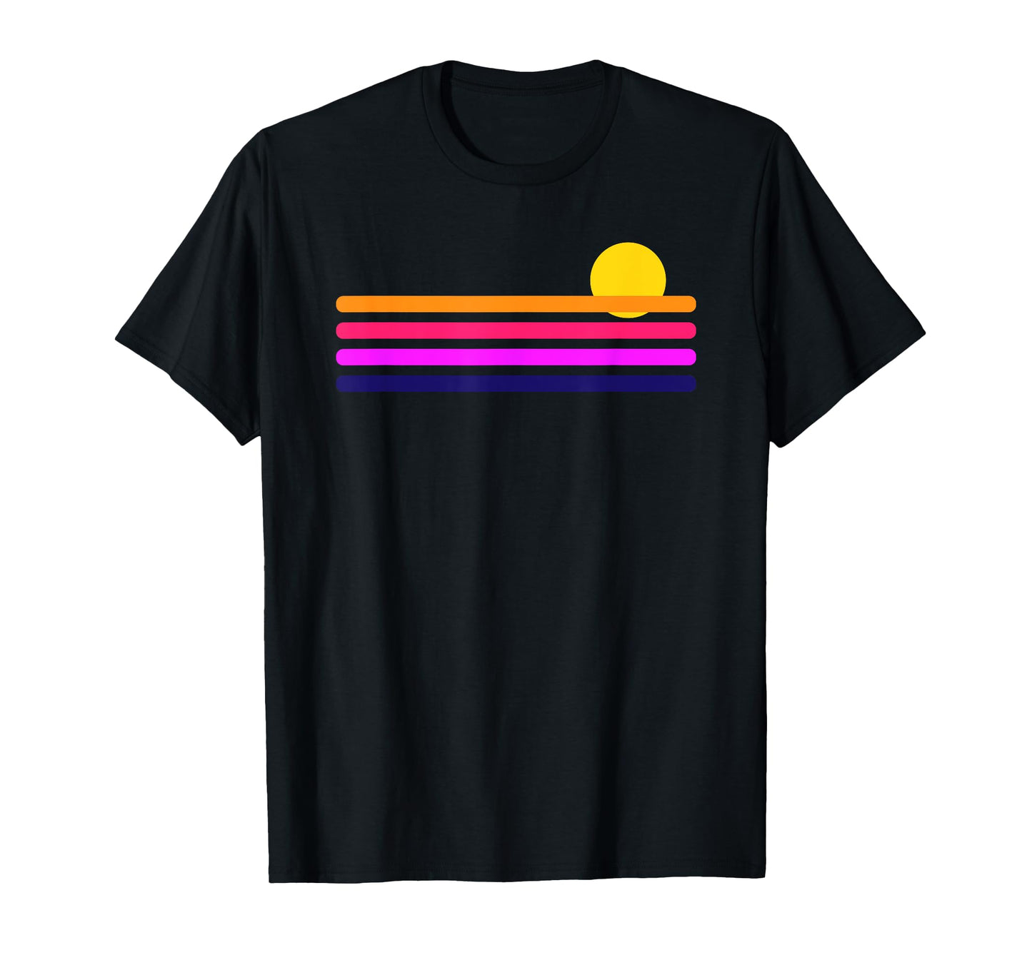 80S Chillwave Synthwave Inspired Sunset T-Shirt - Novelty Apparel Unisex - T-Shirt, Sweatshirt, Hoodie
