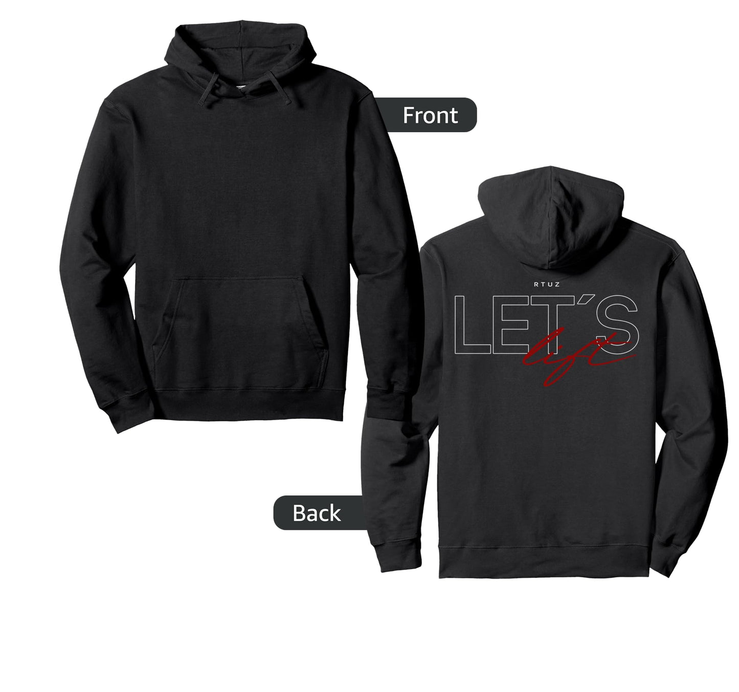 Fitness Y2K Gym Training Back Yoga Hoodie - Aesthetic Graphic Men Women - T-Shirt, Sweatshirt, Hoodie