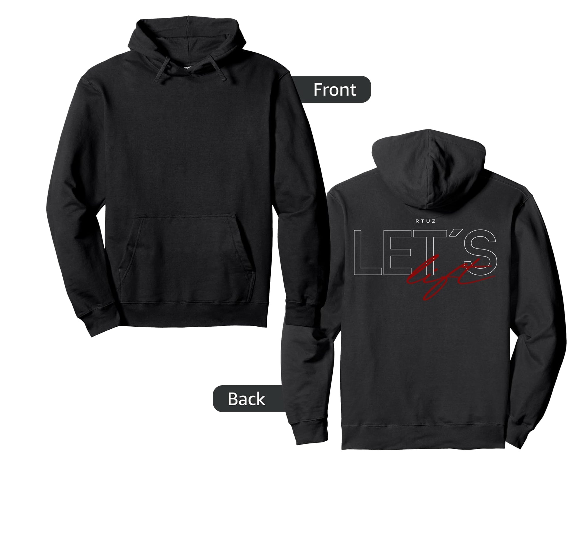 Fitness Y2K Gym Training Back Yoga Hoodie - Aesthetic Graphic Men Women - T-Shirt, Sweatshirt, Hoodie