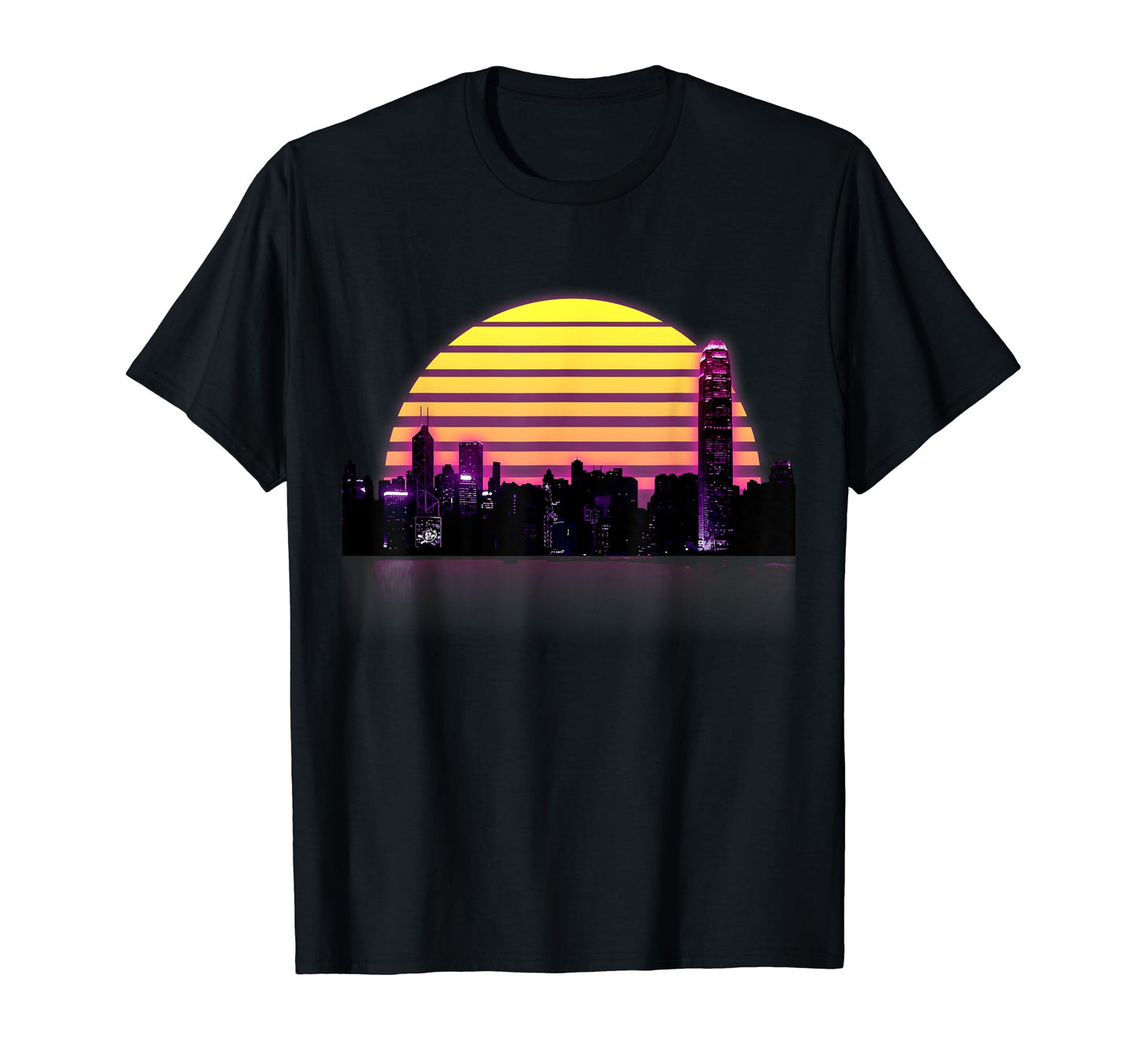 Synthwave City 80S Retrowave Aesthetic T-Shirt - Novelty Apparel Unisex - T-Shirt, Sweatshirt, Hoodie