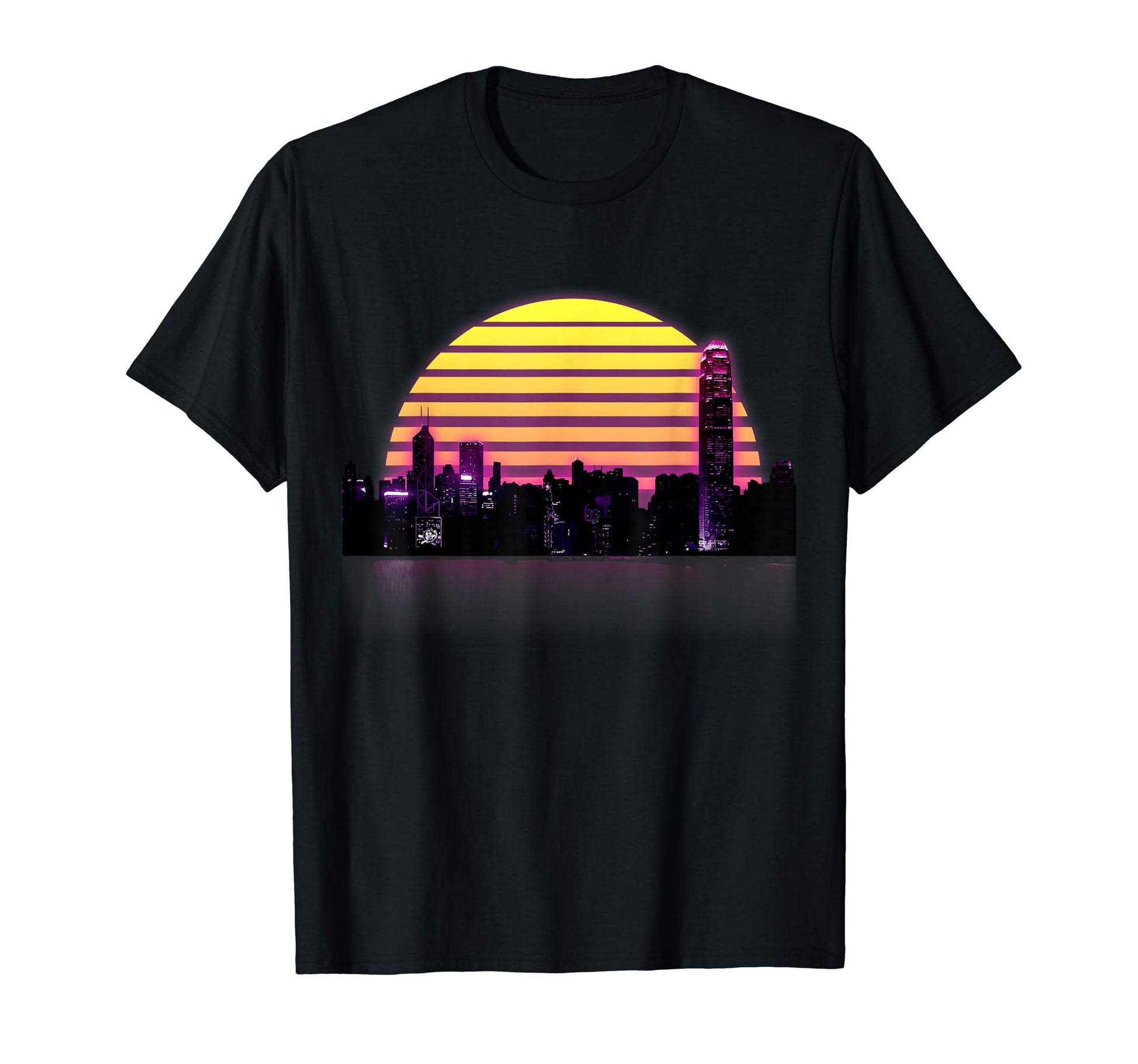 Synthwave City 80S Retrowave Aesthetic T-Shirt - Novelty Apparel Unisex - T-Shirt, Sweatshirt, Hoodie