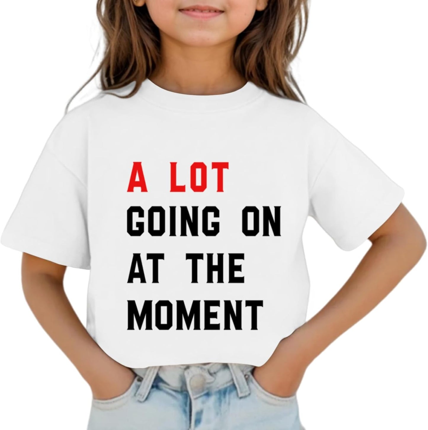 A Lot Going On at The Moment Kids Girls Cute Country - Adult & Kids T-Shirts, Sweatshirts & Hoodies apparel design preview 1