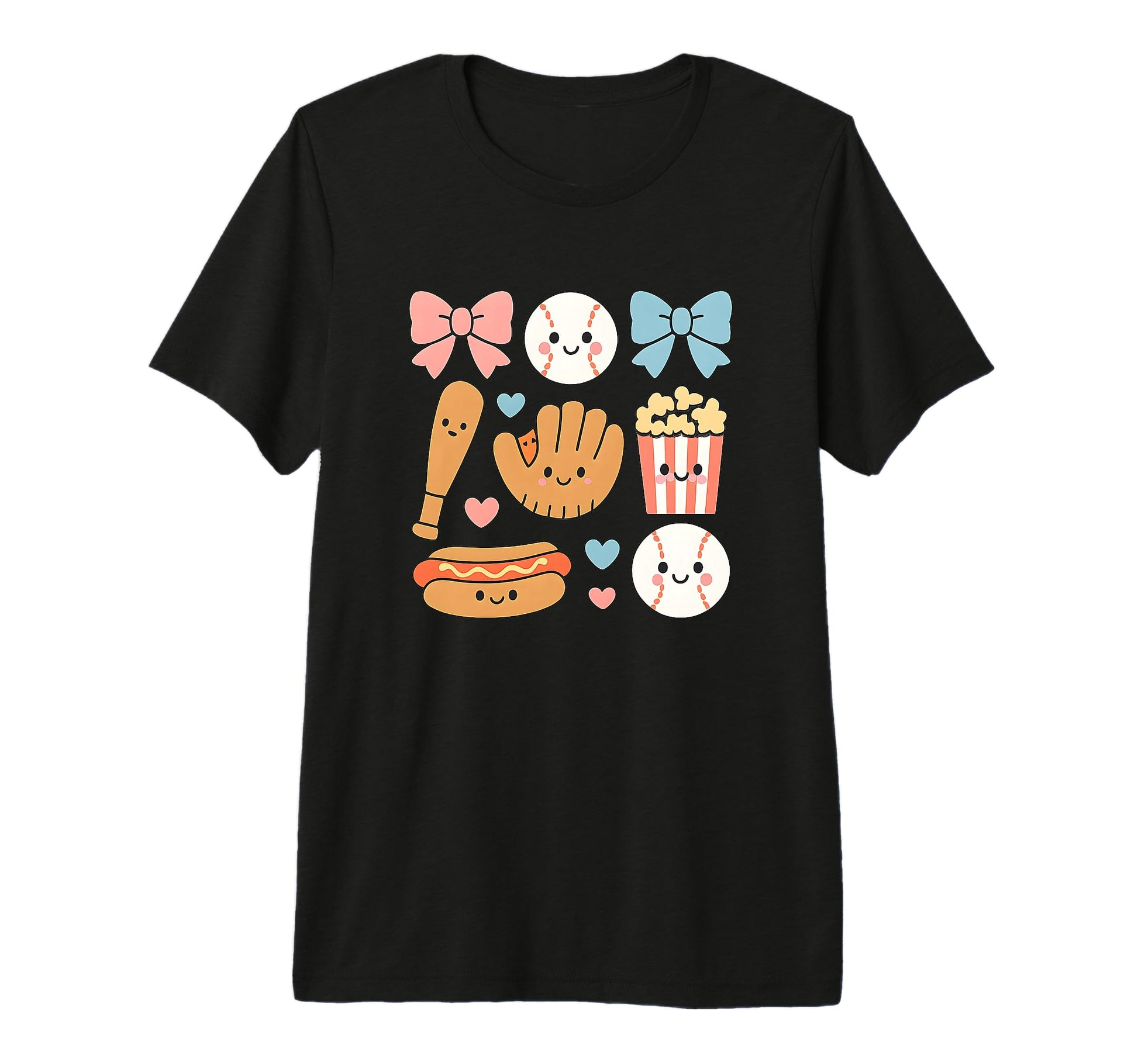 Baseball Coquette Bow Cheer Mom T-Shirt - Novelty Apparel for Adults - T-Shirt, Sweatshirt, Hoodie