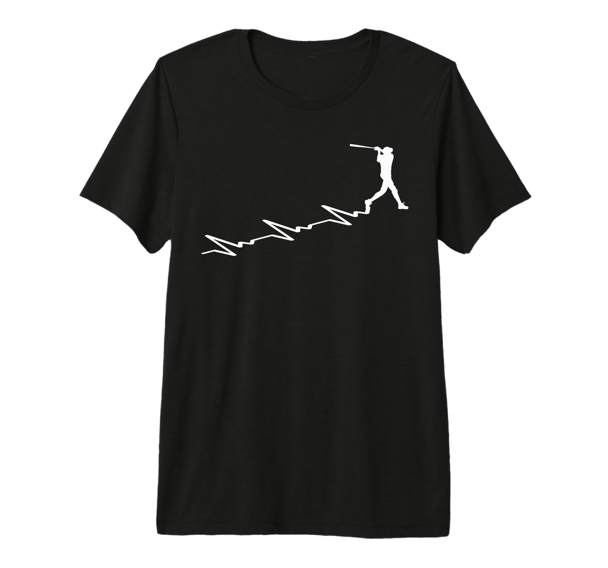 Baseball Heartbeat Baseball Player T-Shirt - Aesthetic Graphic Men Women - T-Shirt, Sweatshirt, Hoodie
