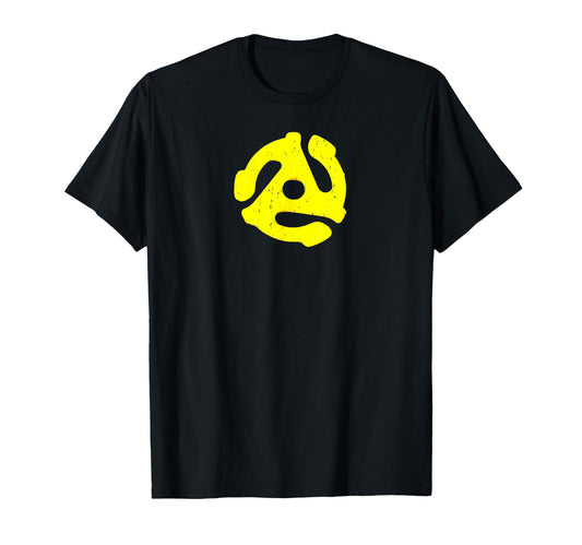 45 Rpm Vinyl Plate Adapter Turntable T-Shirt - Custom Art Print Unisex - T-Shirt, Sweatshirt, Hoodie