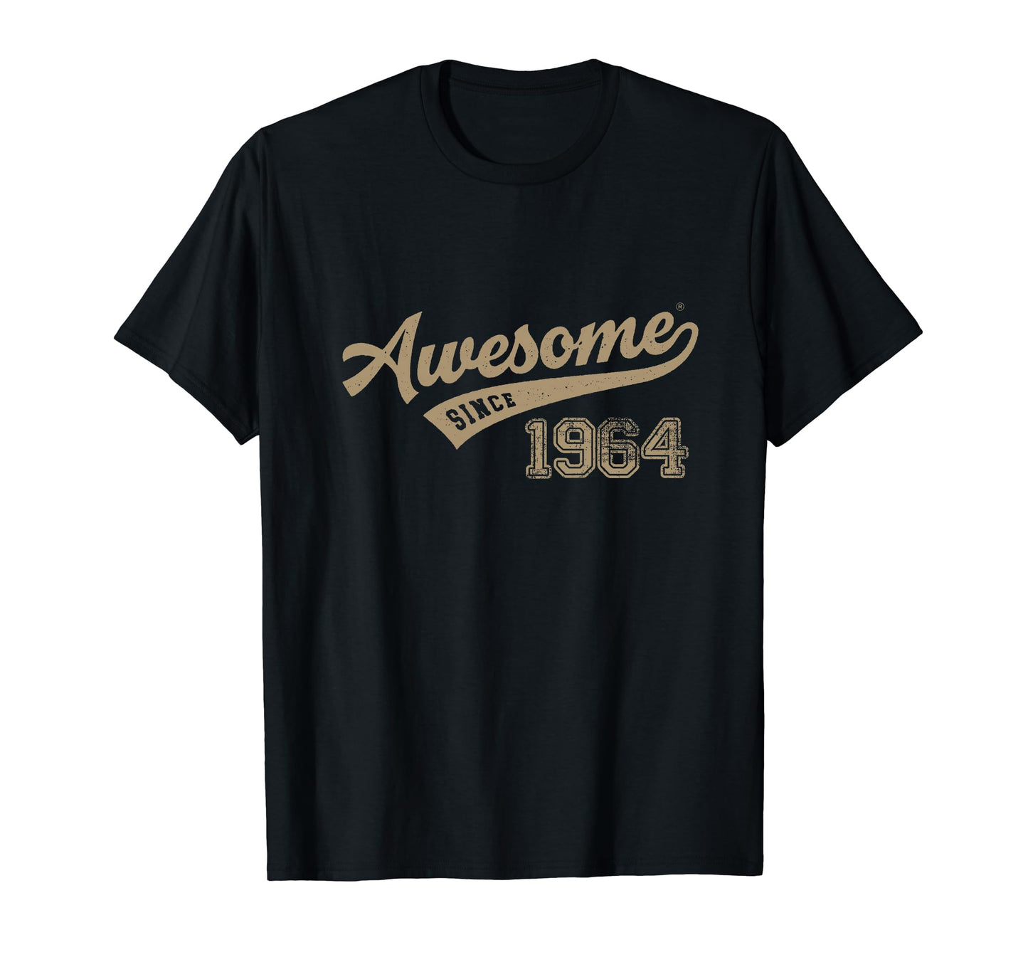 Awesome Since 1964 Old School Baseball T-Shirt - Trendy Graphic for Adults - T-Shirt, Sweatshirt, Hoodie