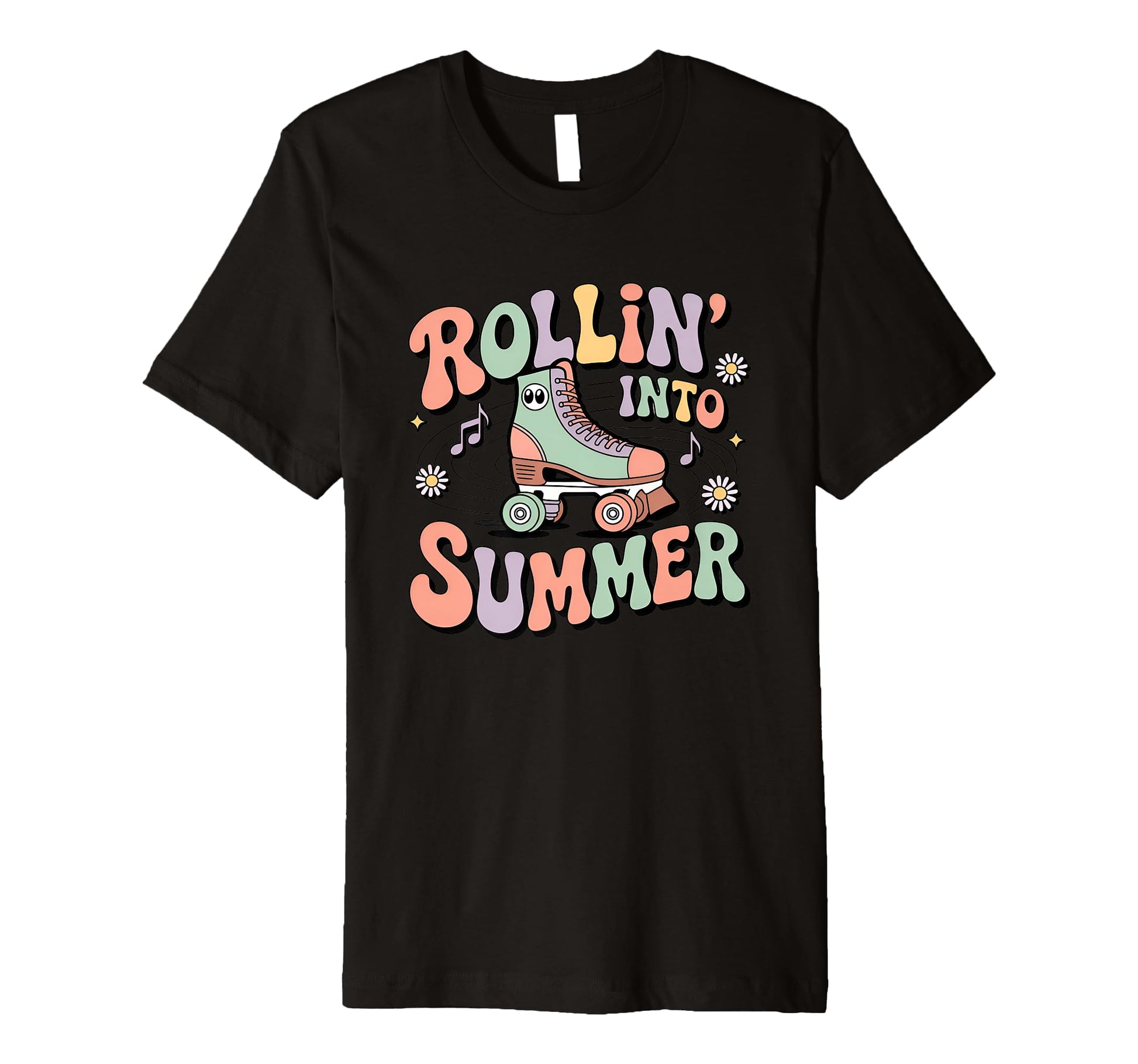 Rollin Into Summer Roller Skate T-Shirt - Minimalist Print Men Women - T-Shirt, Sweatshirt, Hoodie