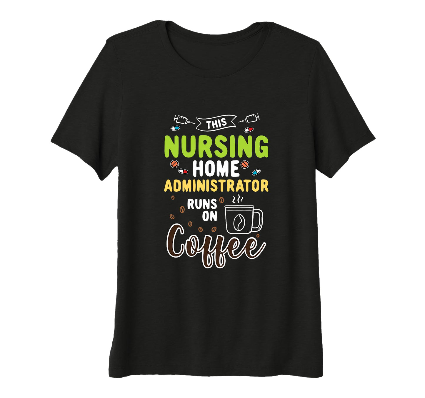 Womens Nursing Home Hospice Nurse Runs T-Shirt - Custom Art Print Unisex - T-Shirt, Sweatshirt, Hoodie