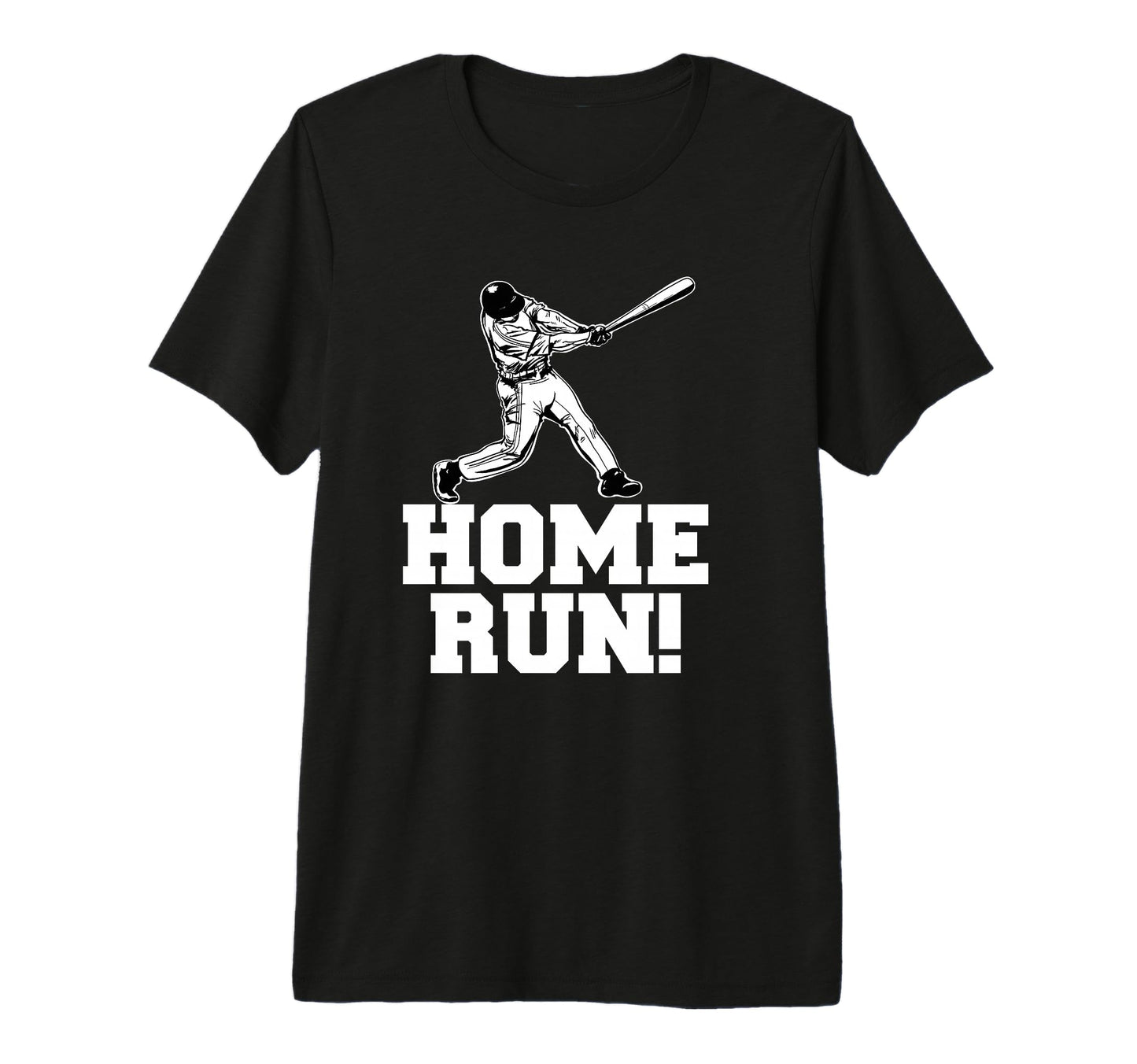 Baseball Home Run Tri Blend T-Shirt - Casual Everyday Wear Men Women - T-Shirt, Sweatshirt, Hoodie