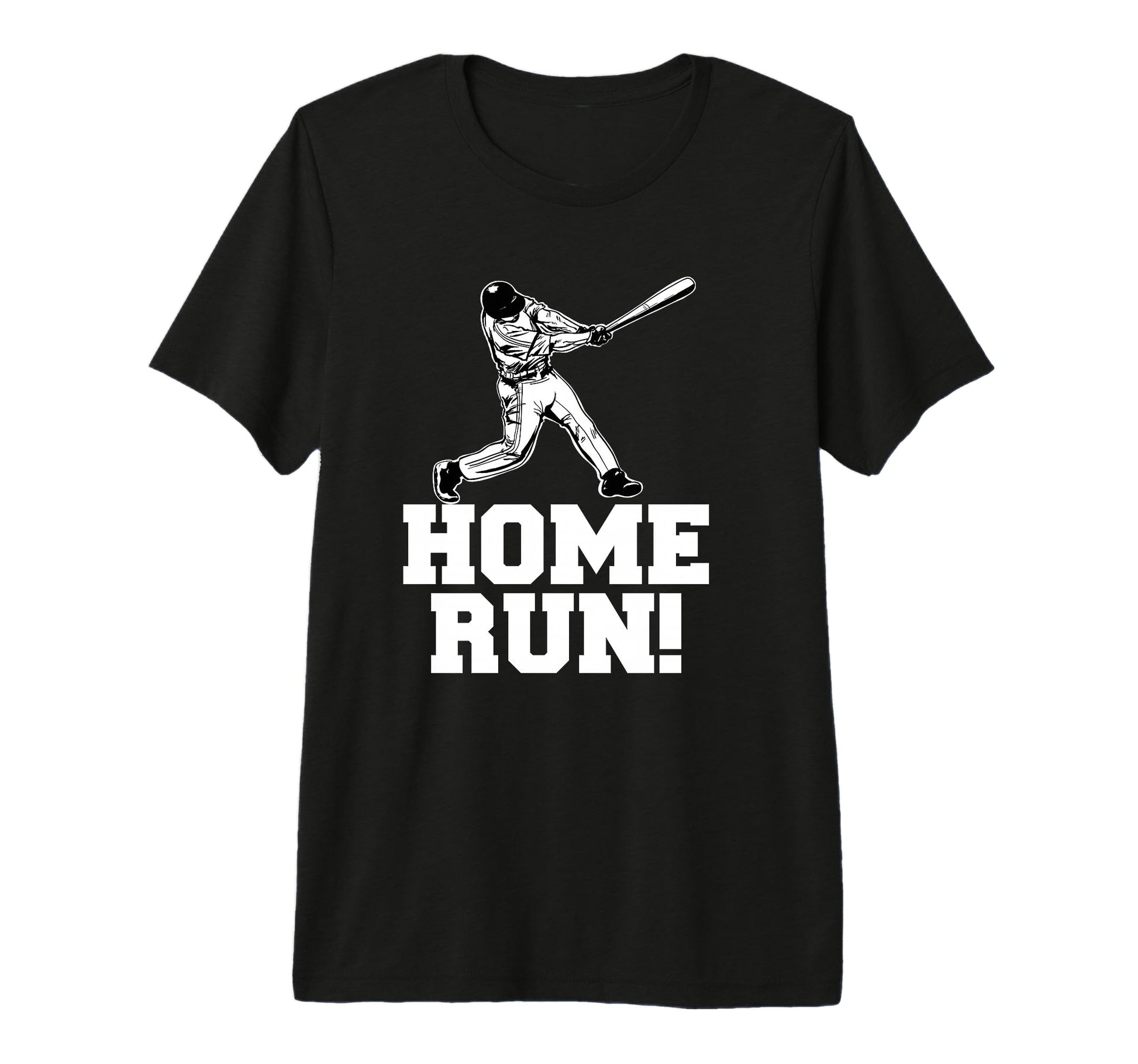 Baseball Home Run Tri Blend T-Shirt - Casual Everyday Wear Men Women - T-Shirt, Sweatshirt, Hoodie