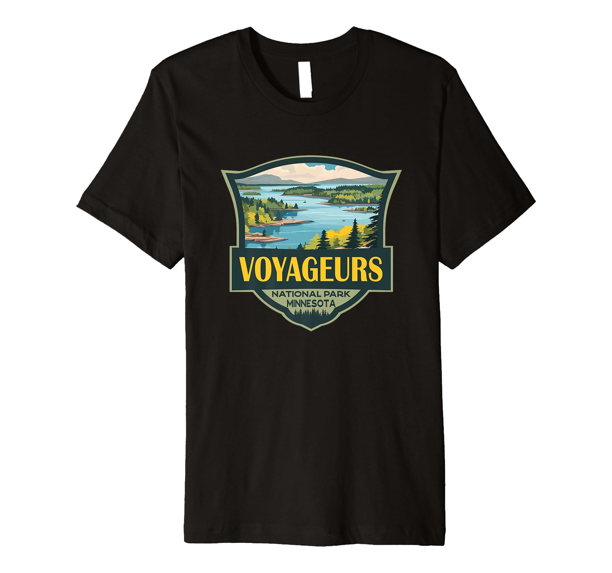 Voyageurs National Park Illustration T-Shirt - Custom Art Print Men Women - T-Shirt, Sweatshirt, Hoodie