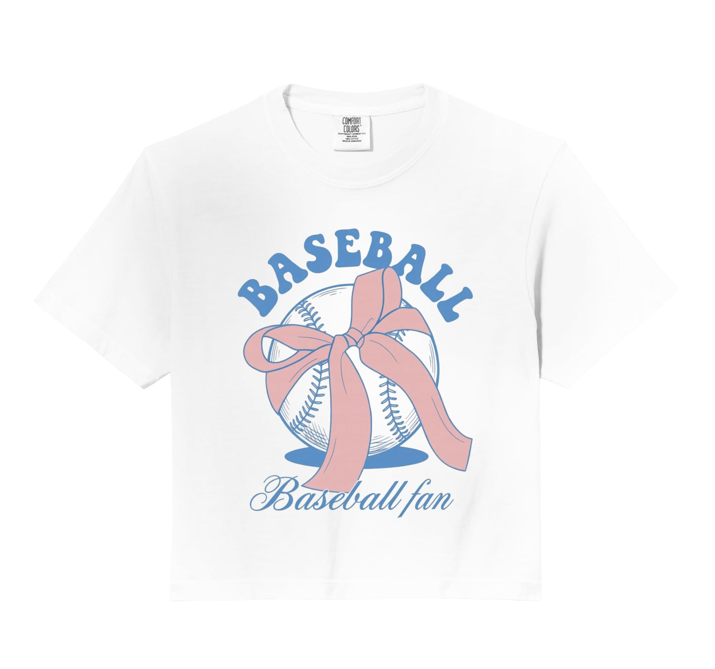Baseball Fan Coquette Bow T-Shirt - Casual Everyday Wear for Adults - T-Shirt, Sweatshirt, Hoodie