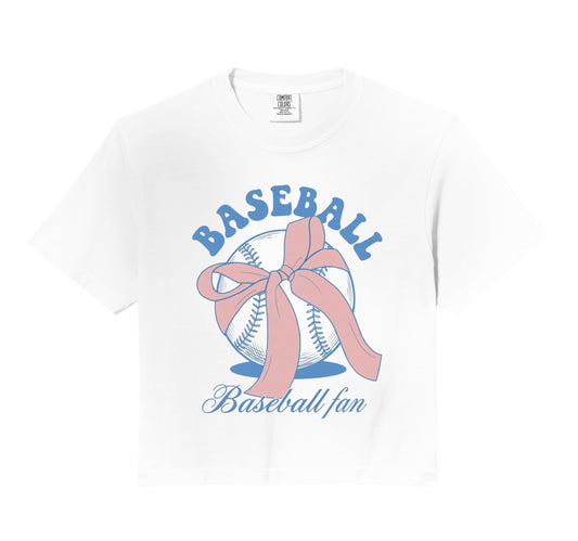 Baseball Fan Coquette Bow T-Shirt - Casual Everyday Wear for Adults - T-Shirt, Sweatshirt, Hoodie