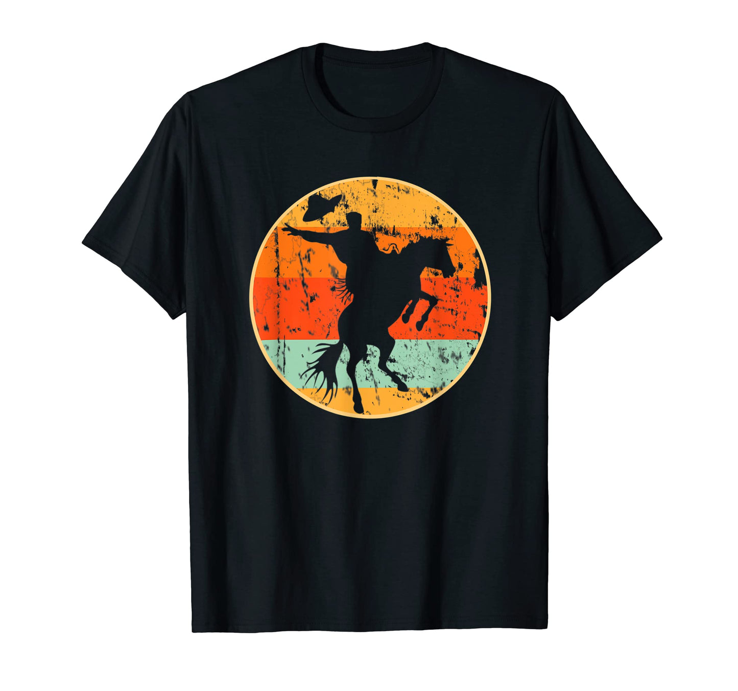 Cowboy Riding Horse T-Shirt - Fun Novelty Design for Adults - T-Shirt, Sweatshirt, Hoodie