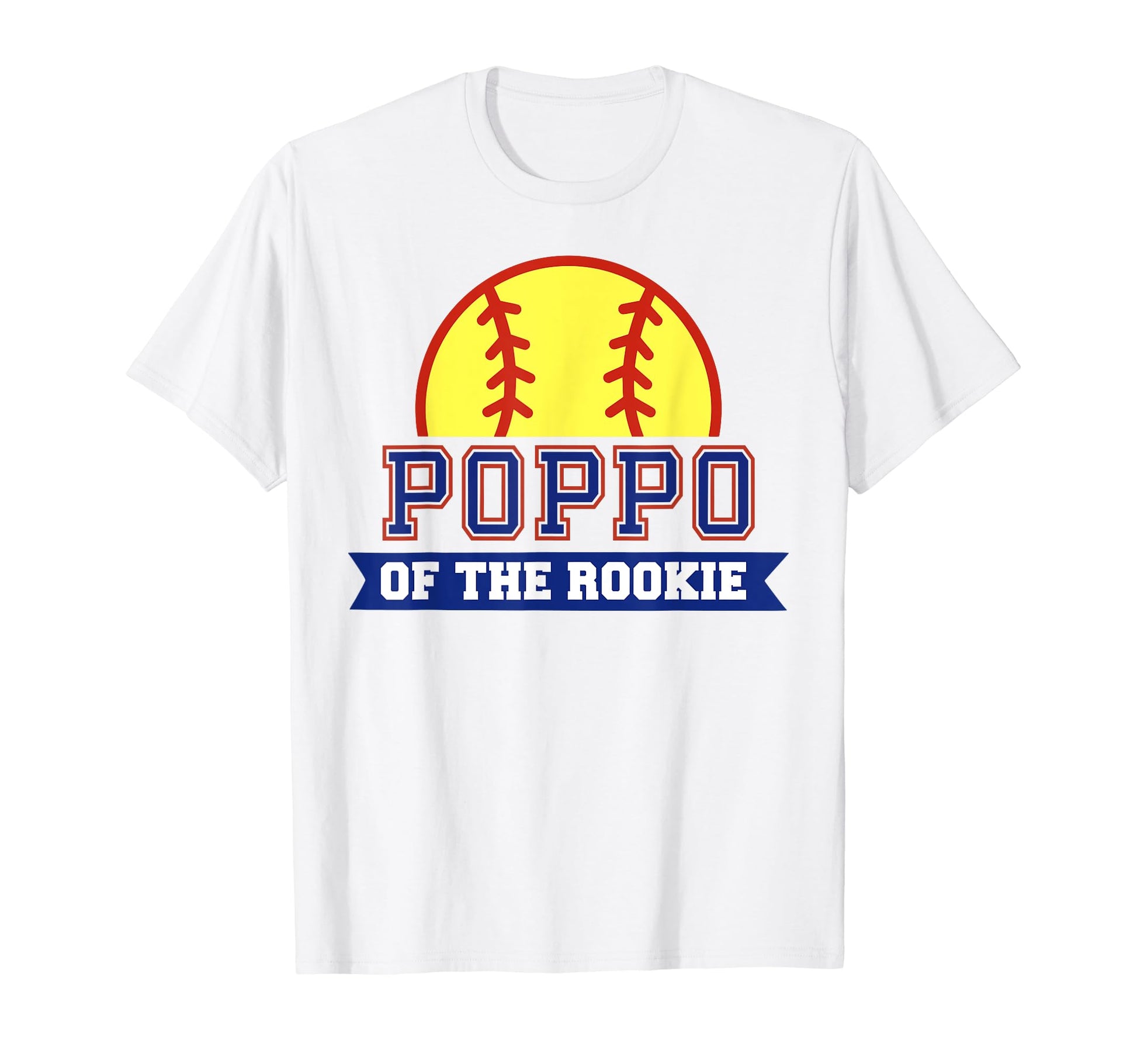 Poppo Rookie 1St Birthday Softball Theme T-Shirt - Minimalist Print Unisex - T-Shirt, Sweatshirt, Hoodie