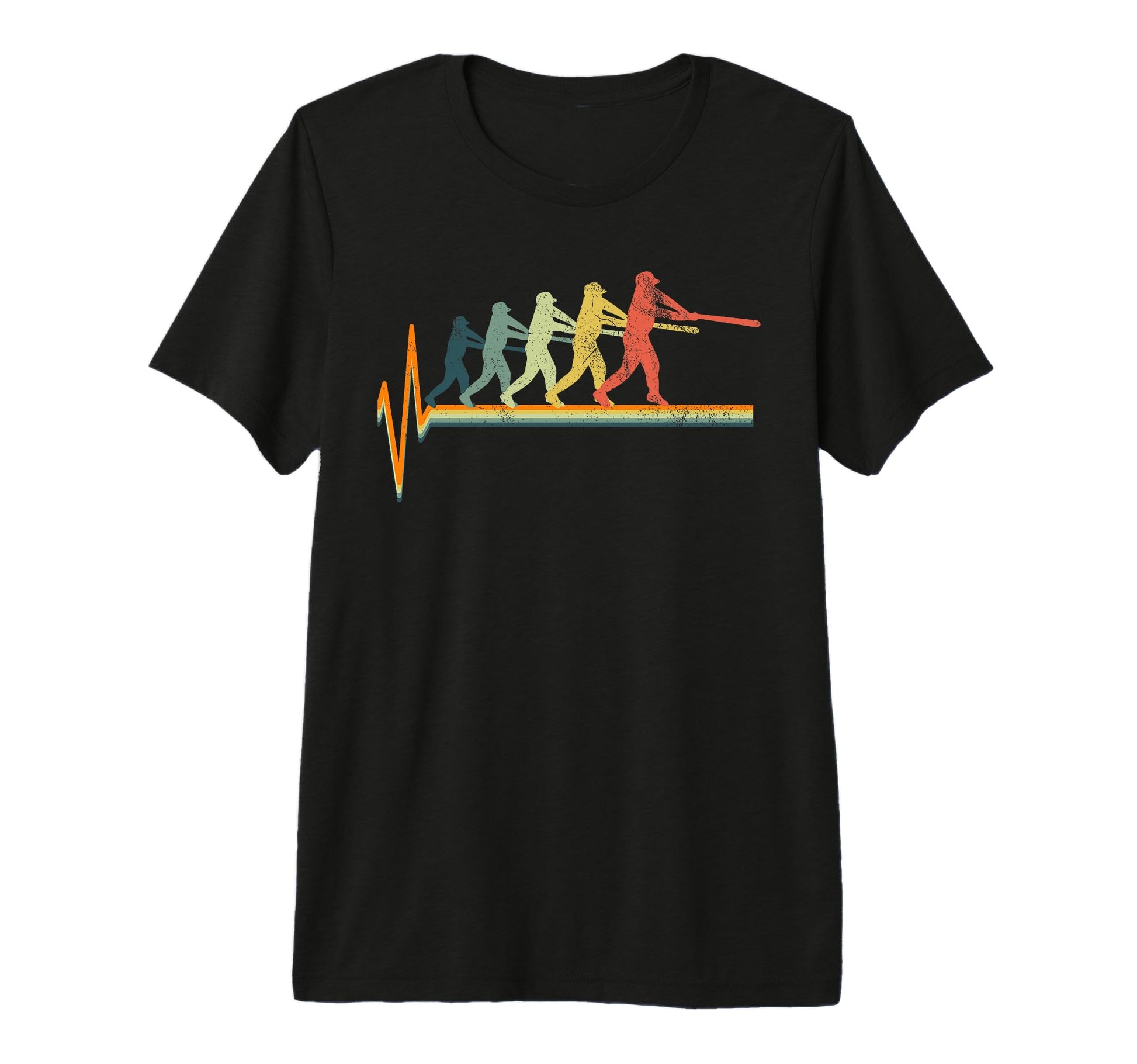 Baseball Heartbeat Tri Blend T-Shirt - Custom Art Print for Adults - T-Shirt, Sweatshirt, Hoodie
