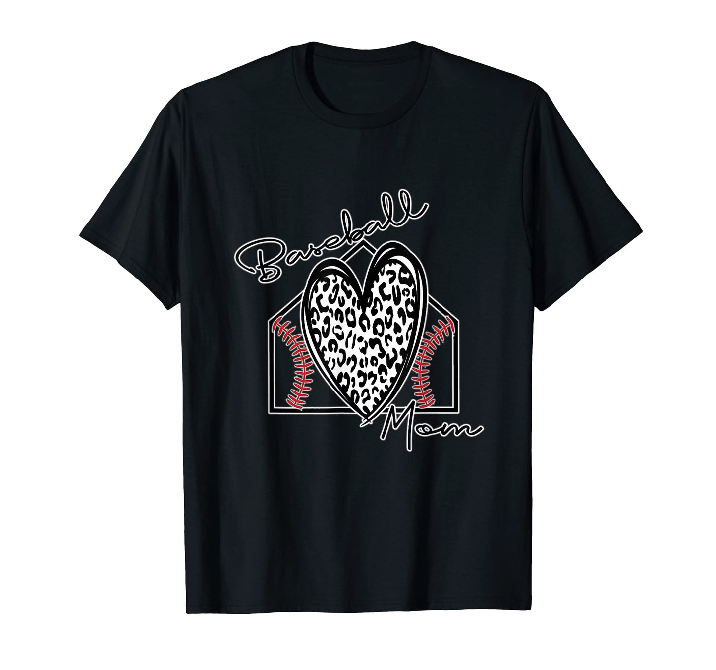 Baseball Mom Leopard Mom Life T-Shirt - Streetwear Style Men Women - T-Shirt, Sweatshirt, Hoodie