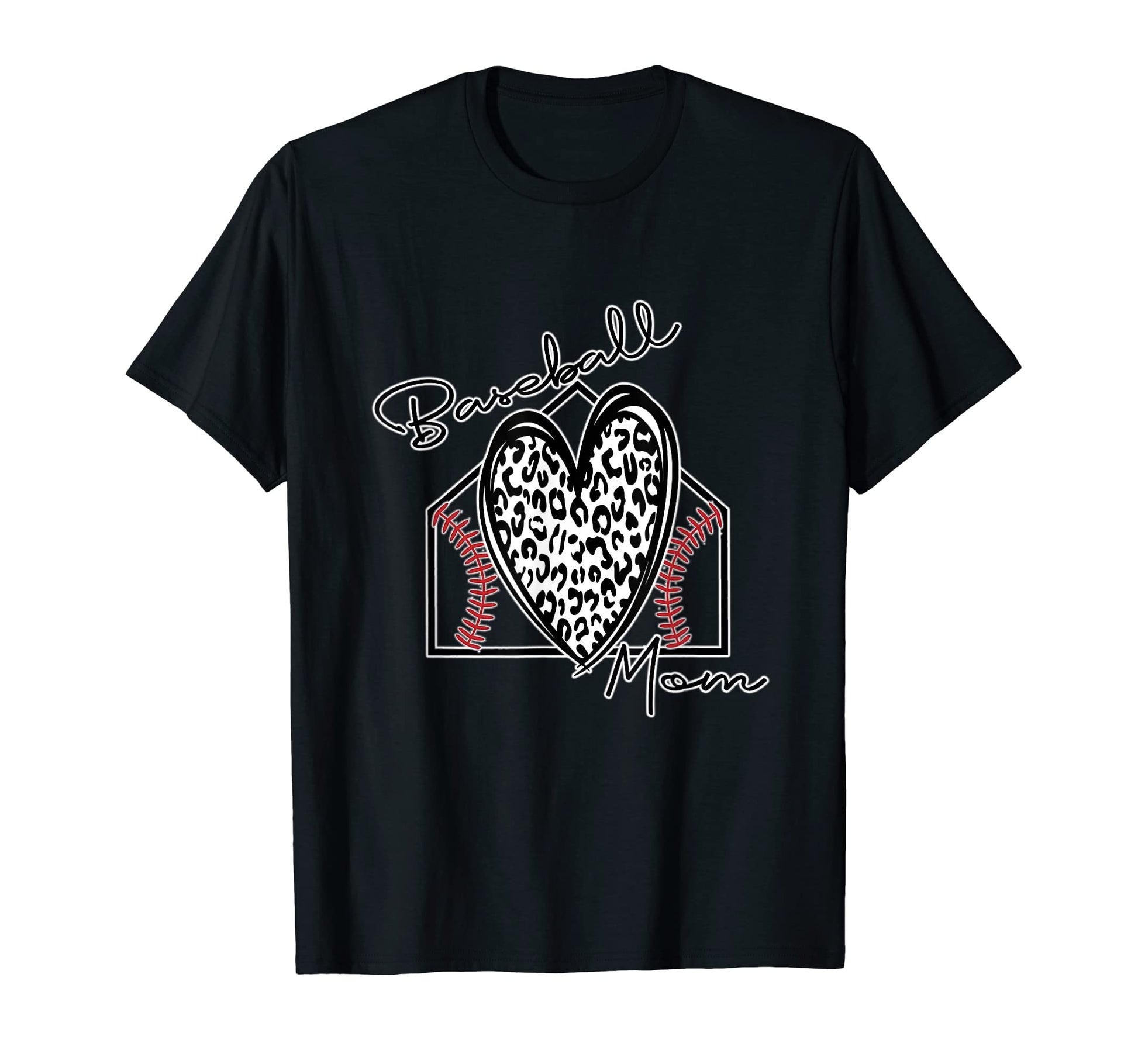 Baseball Mom Leopard Mom Life T-Shirt - Streetwear Style Men Women - T-Shirt, Sweatshirt, Hoodie