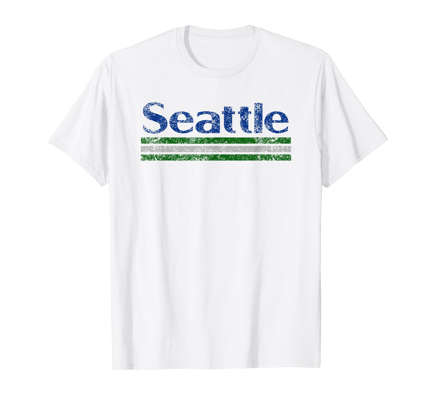 Seattle Washington Weathered T-Shirt - Casual Everyday Wear Men Women - T-Shirt, Sweatshirt, Hoodie